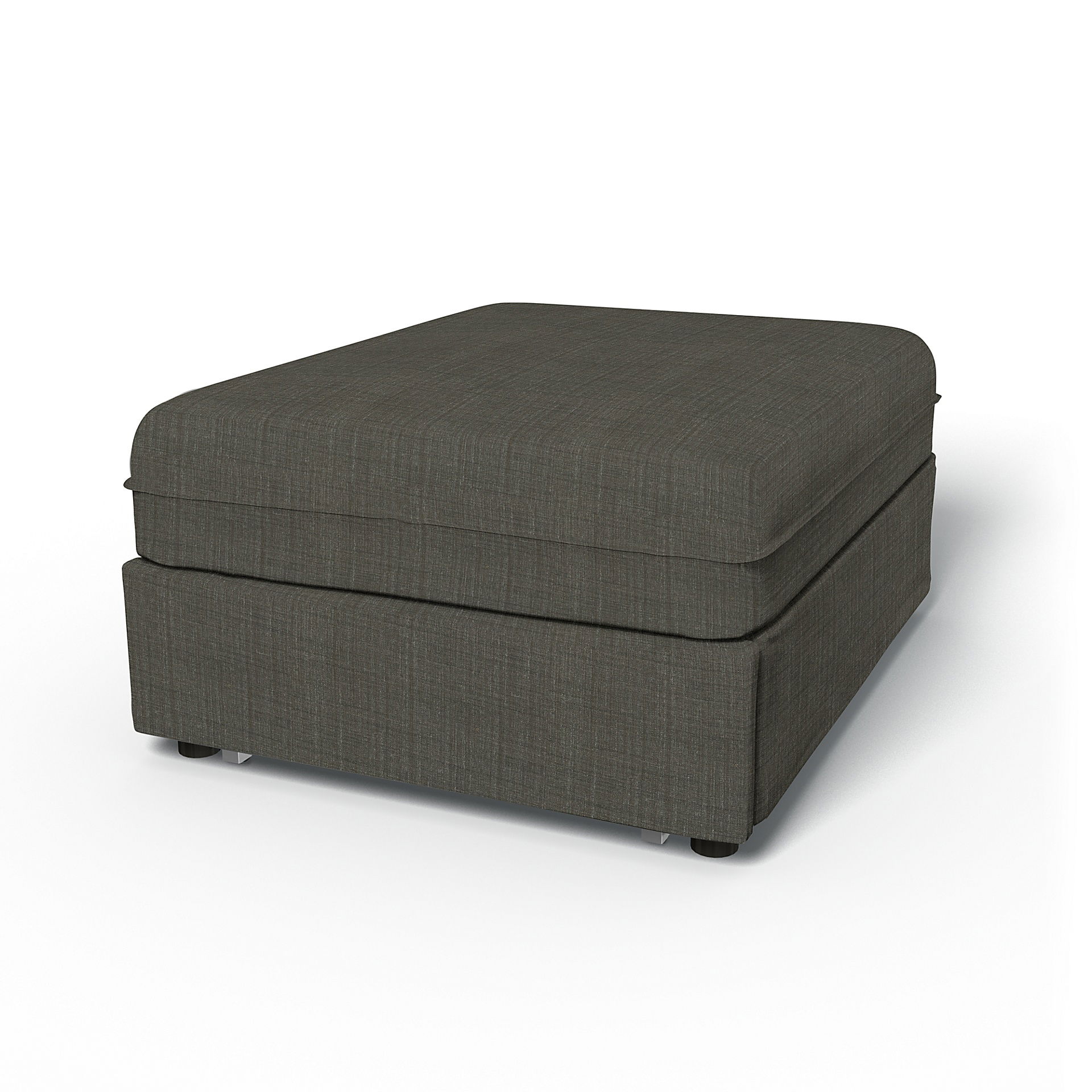 IKEA - Vallentuna Seat Module with Sofa Bed Cover 80x100cm 32x39in, Mole Brown, Bouclé & Texture - Bemz