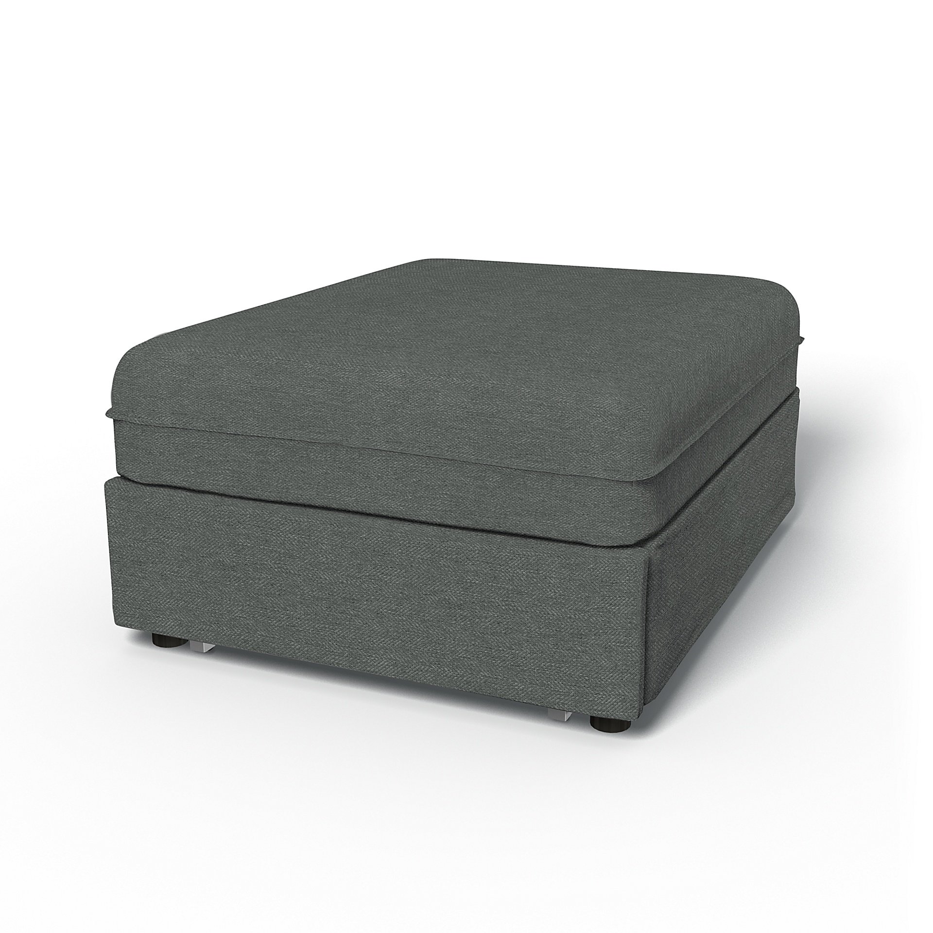 IKEA - Vallentuna Seat Module with Sofa Bed Cover 80x100cm 32x39in, Laurel, Boucle & Texture - Bemz