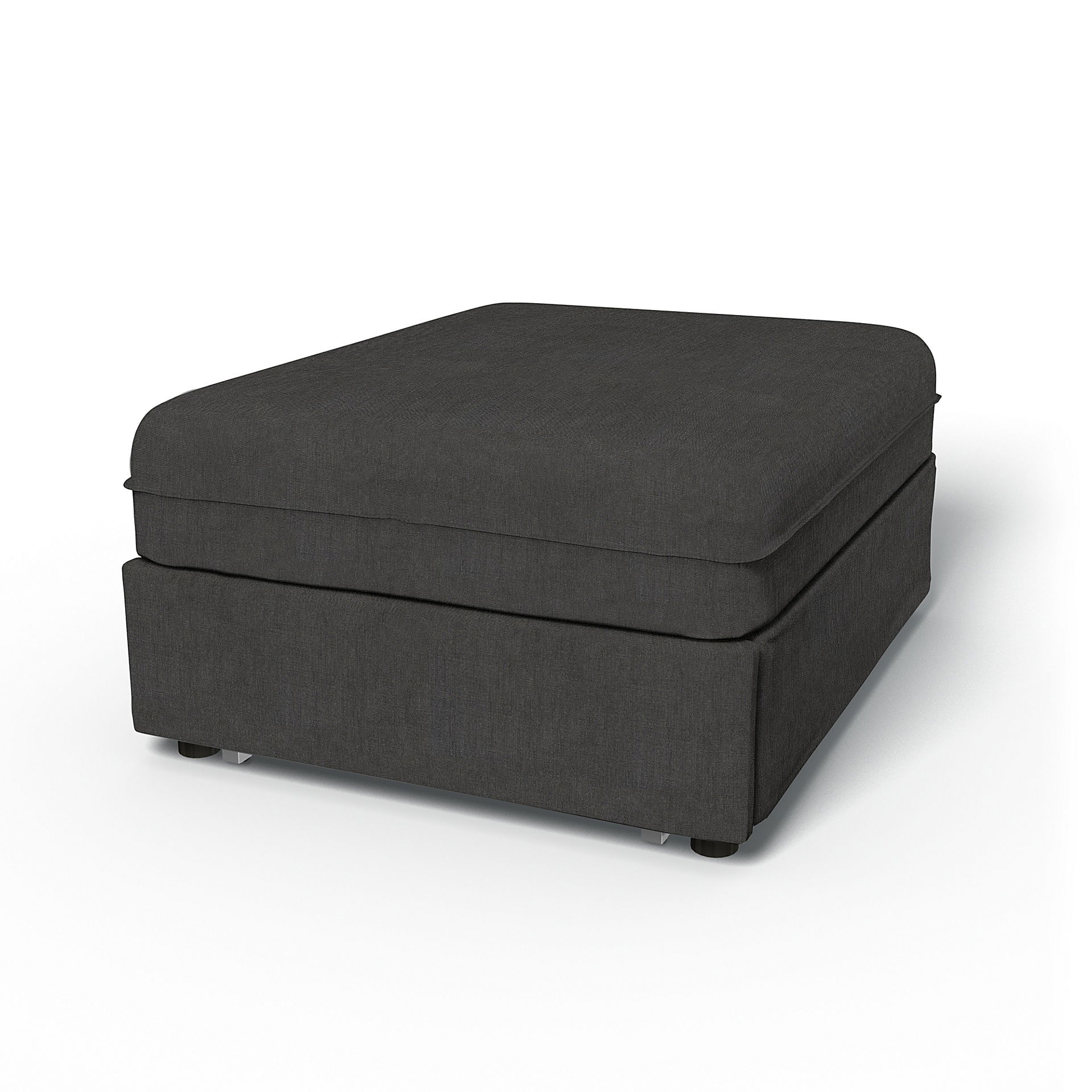 IKEA - Vallentuna Seat Module with Sofa Bed Cover 80x100cm 32x39in, Espresso, Linen - Bemz