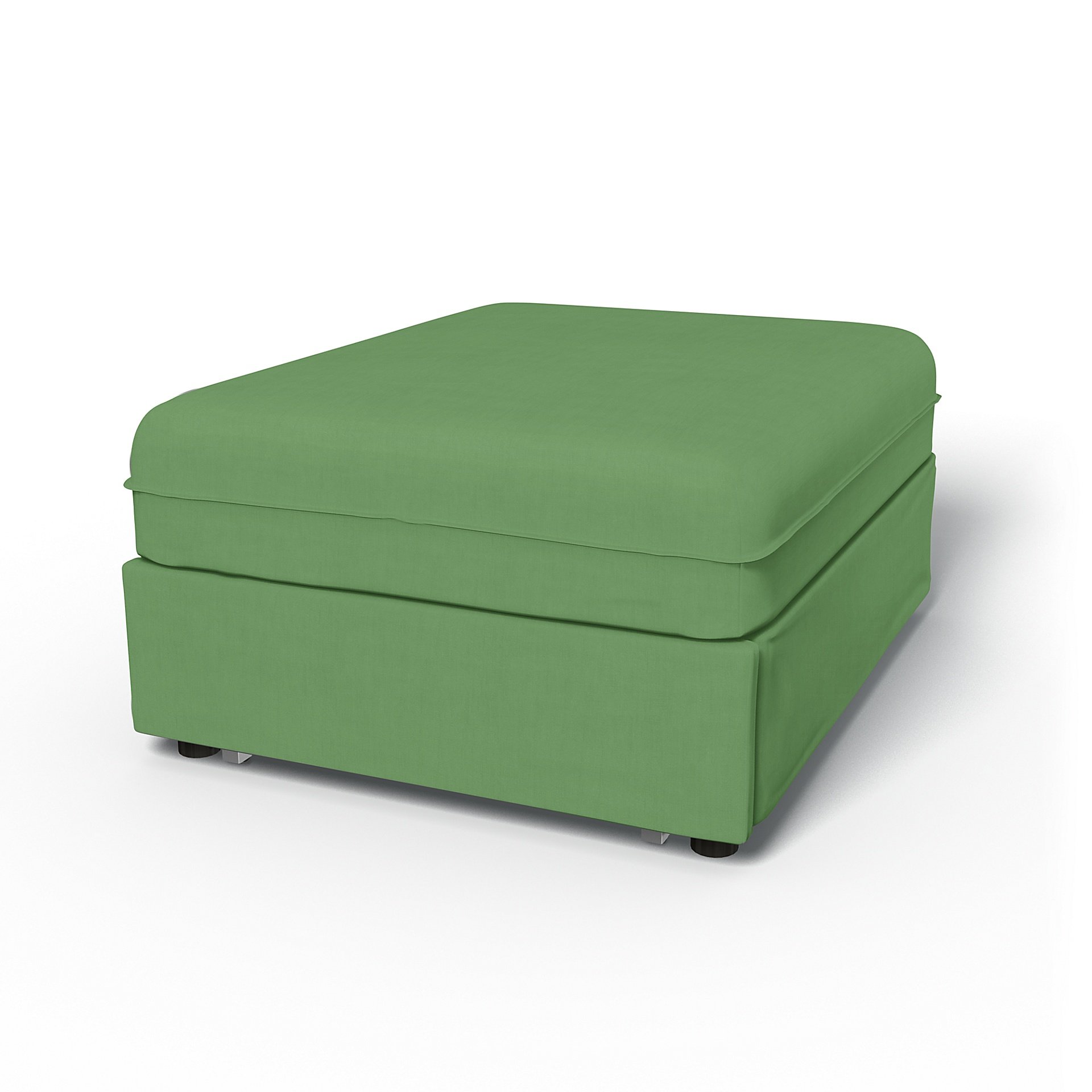 IKEA - Vallentuna Seat Module with Sofa Bed Cover 80x100cm 32x39in, Apple Green, Linen - Bemz