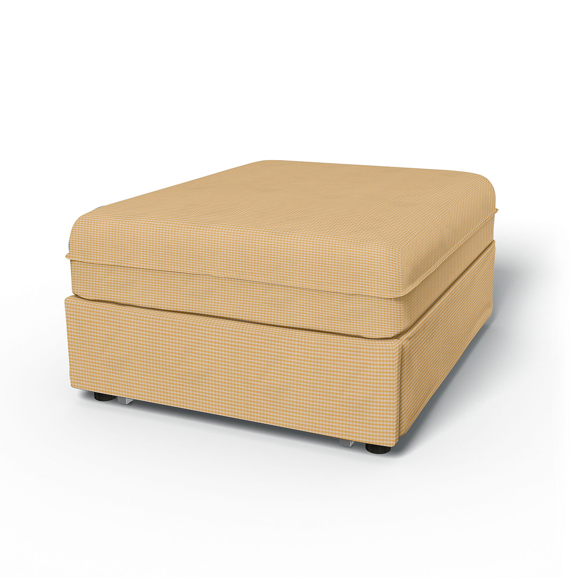IKEA - Vallentuna Seat Module with Sofa Bed Cover 80x100cm 32x39in, Sun Yellow, Cotton - Bemz