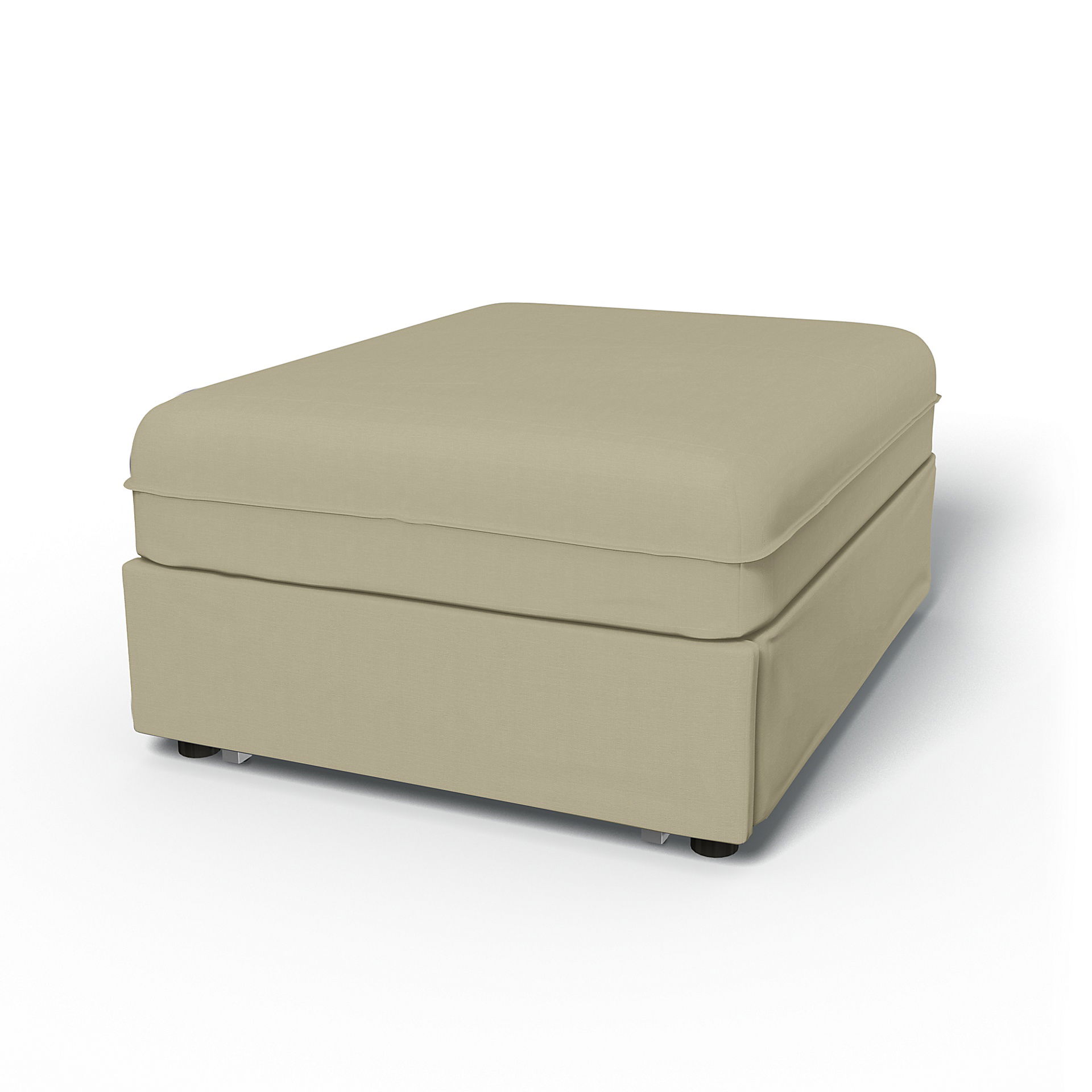 IKEA - Vallentuna Seat Module with Sofa Bed Cover 80x100cm 32x39in, Sand Beige, Cotton - Bemz
