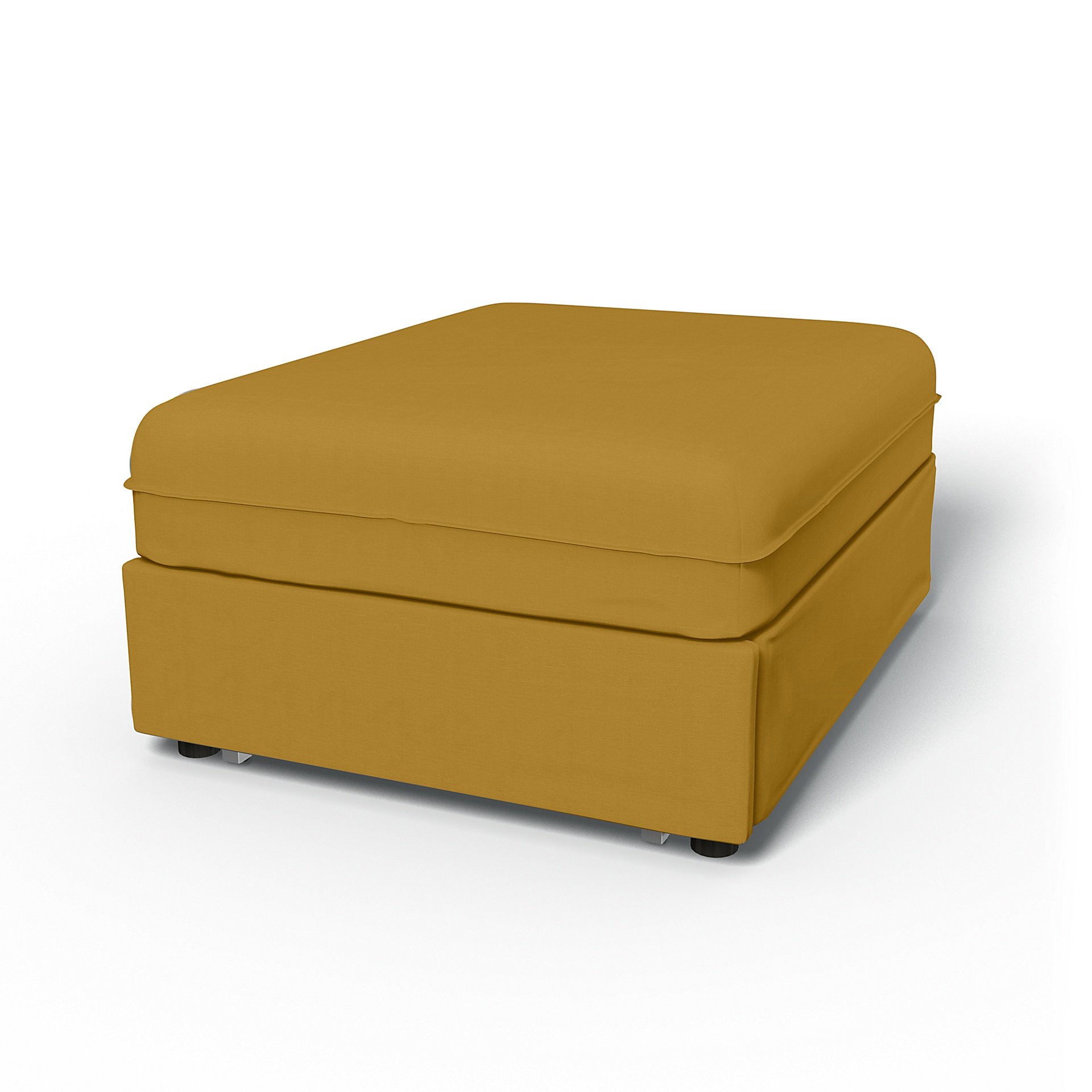 IKEA - Vallentuna Seat Module with Sofa Bed Cover 80x100cm 32x39in, Honey Mustard, Cotton - Bemz