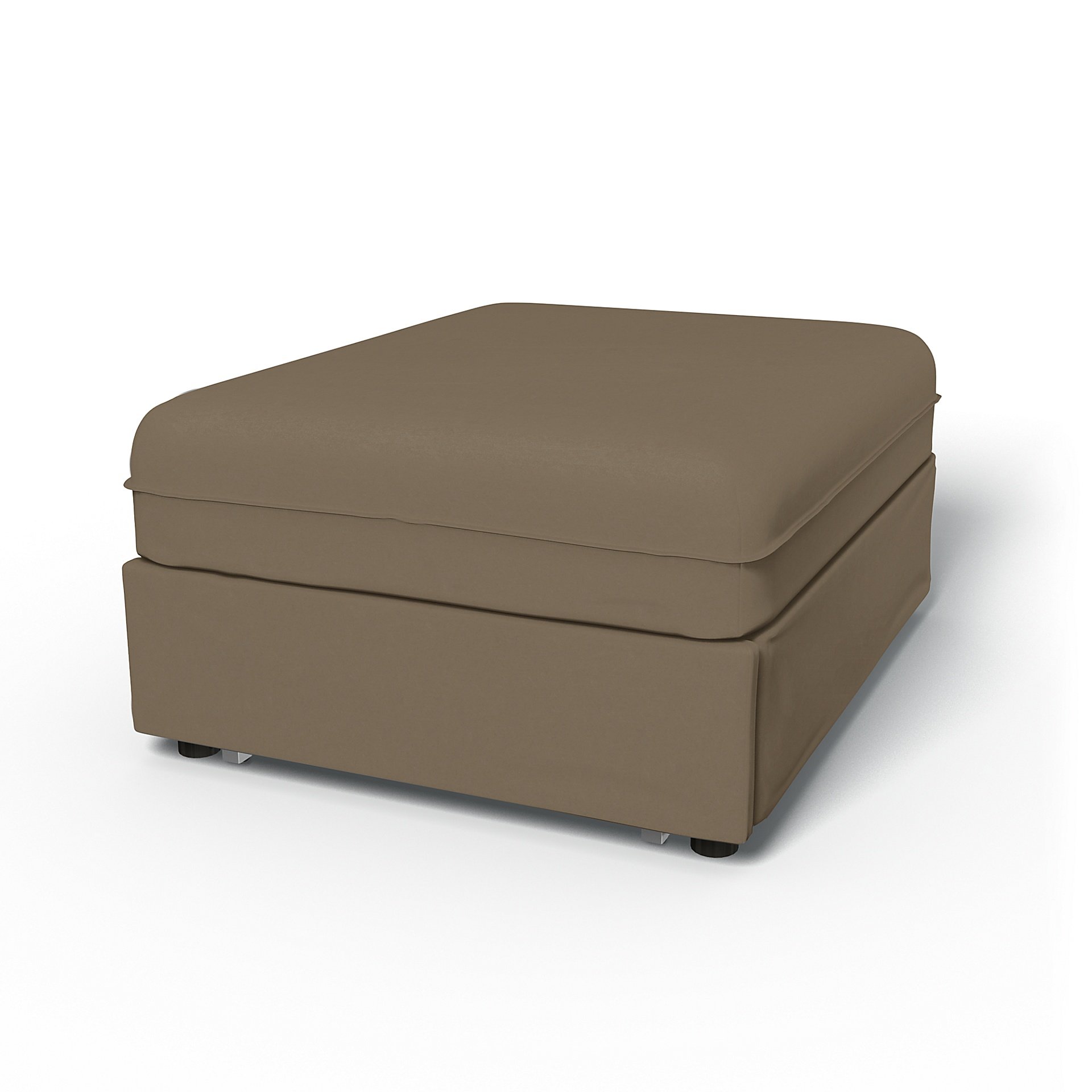 IKEA - Vallentuna Seat Module with Sofa Bed Cover 80x100cm 32x39in, Taupe, Velvet - Bemz