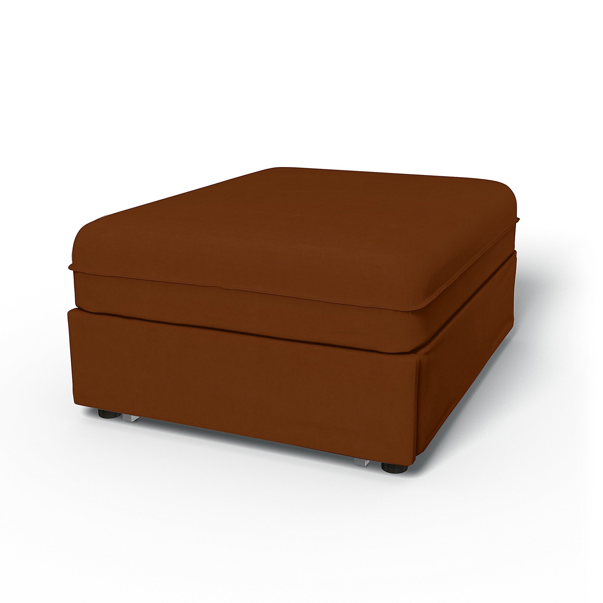 IKEA - Vallentuna Seat Module with Sofa Bed Cover 80x100cm 32x39in, Cinnamon, Velvet - Bemz
