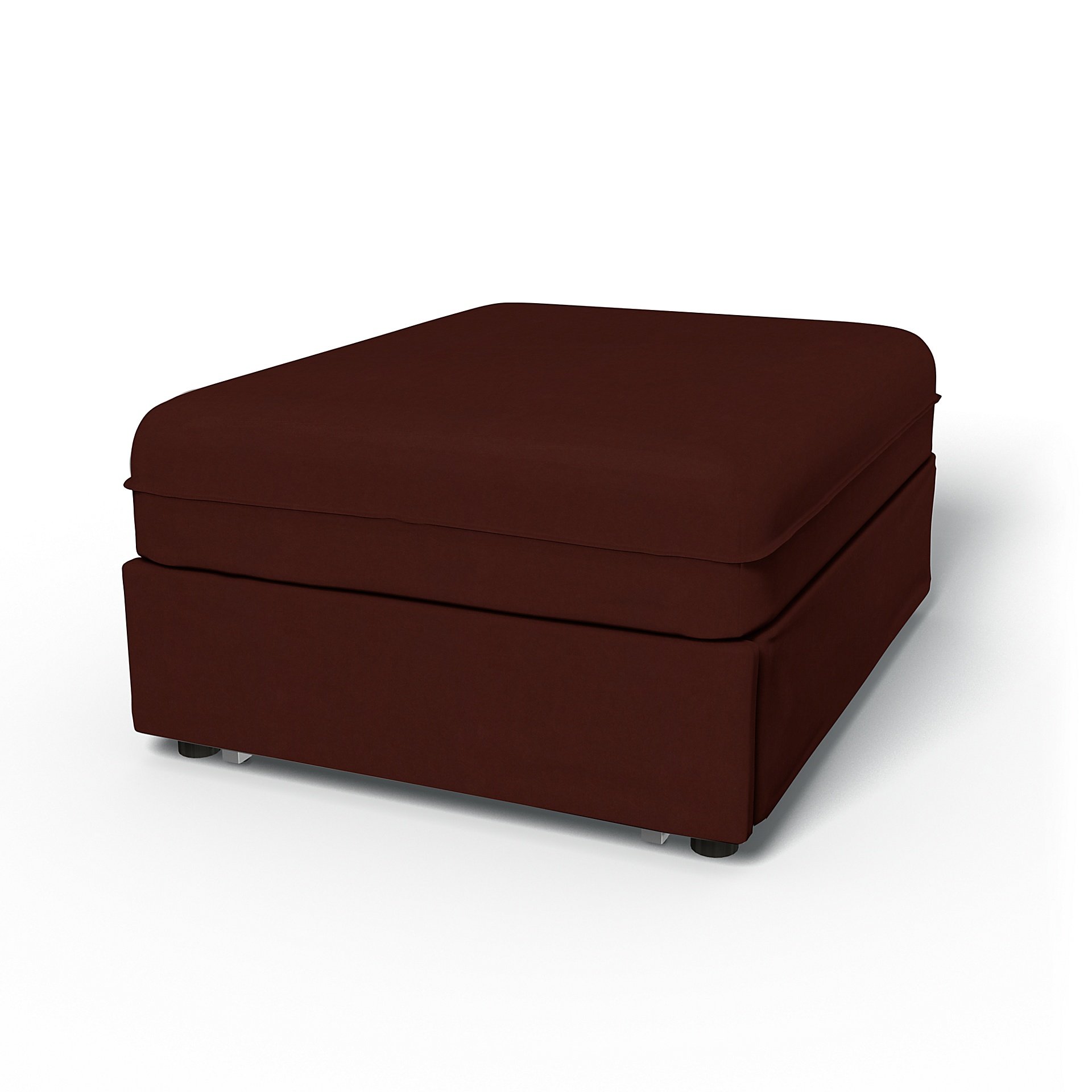 IKEA - Vallentuna Seat Module with Sofa Bed Cover 80x100cm 32x39in, Ground Coffee, Velvet - Bemz