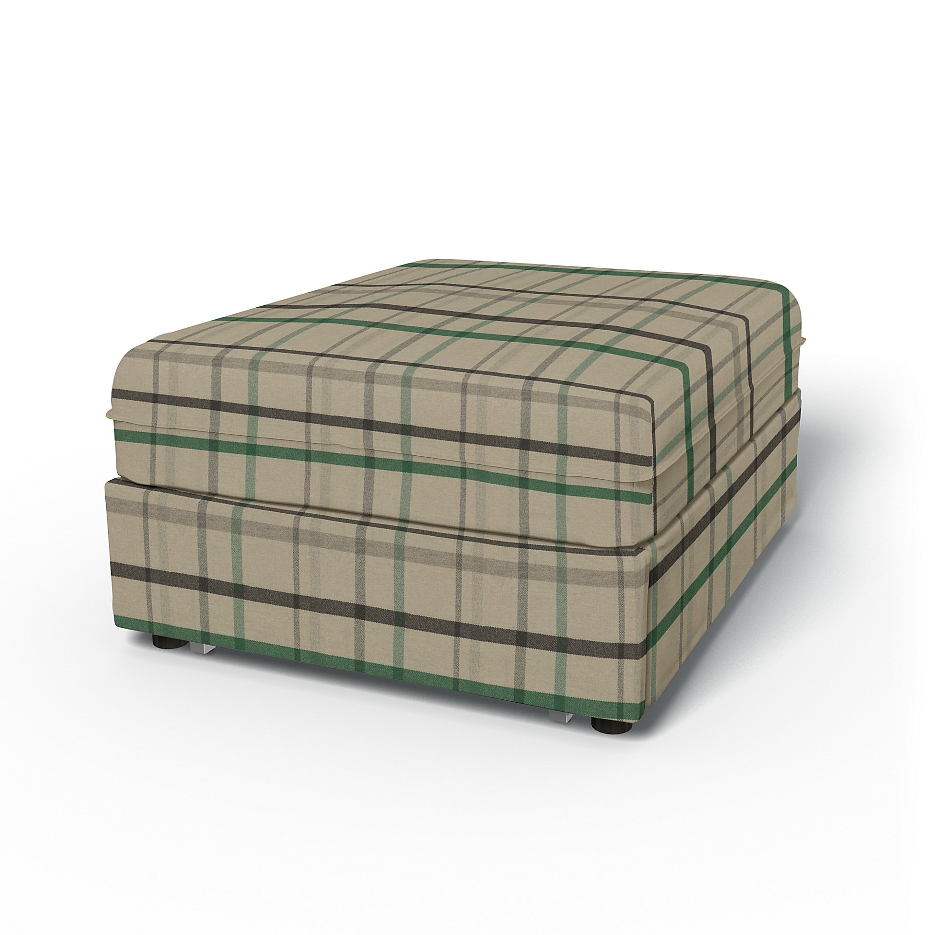IKEA - Vallentuna Seat Module with Sofa Bed Cover 80x100cm 32x39in, Forest Glade, Wool - Bemz