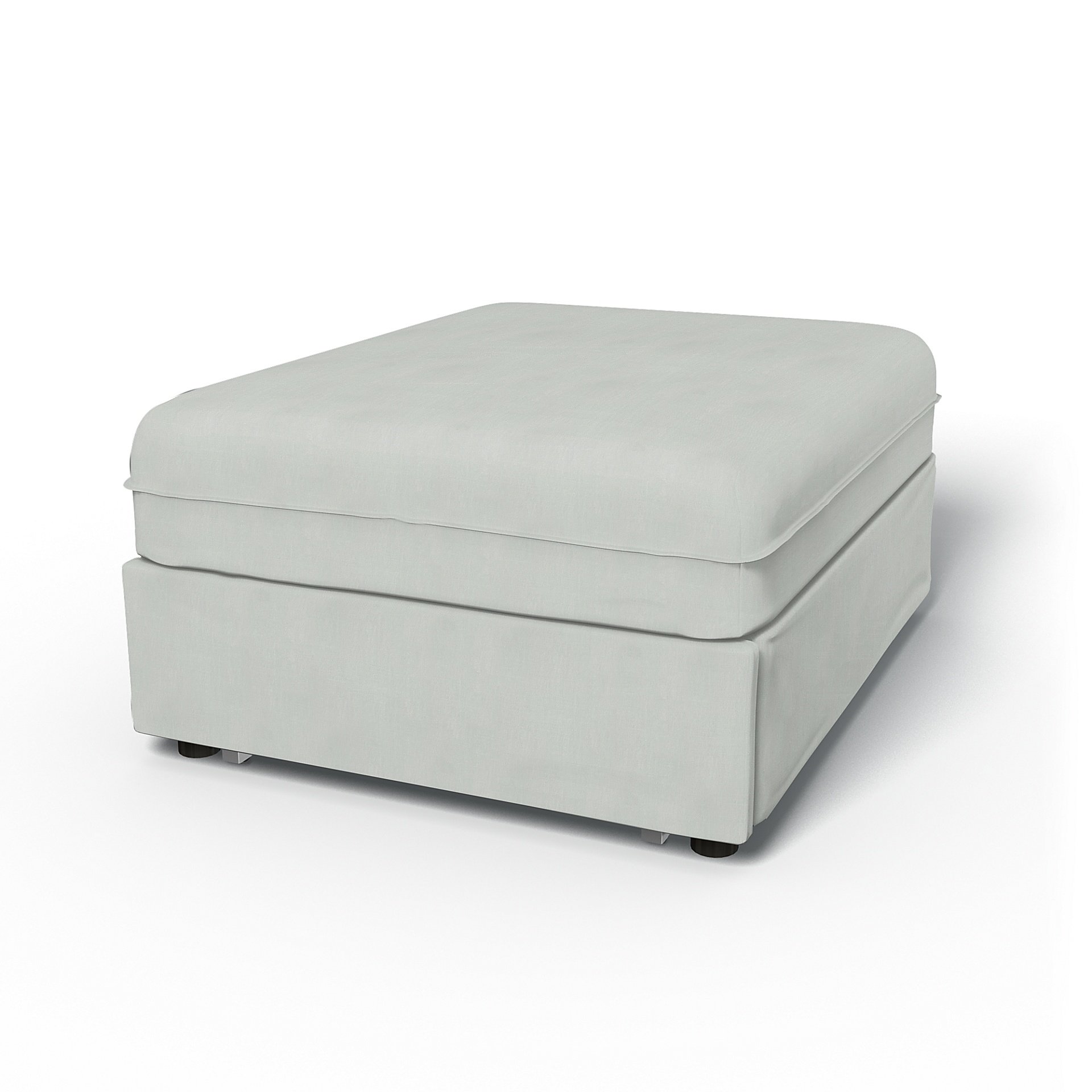 IKEA - Vallentuna Seat Module with Sofa Bed Cover 80x100cm 32x39in, Silver Grey, Linen - Bemz