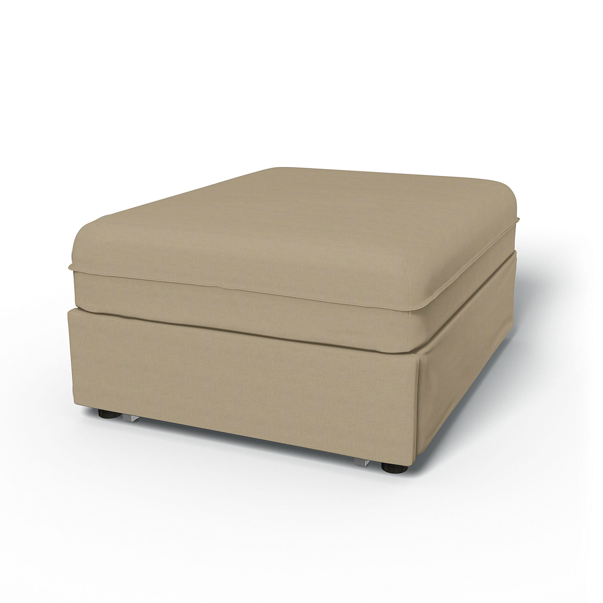 IKEA - Vallentuna Seat Module with Sofa Bed Cover 80x100cm 32x39in, Tan, Linen - Bemz