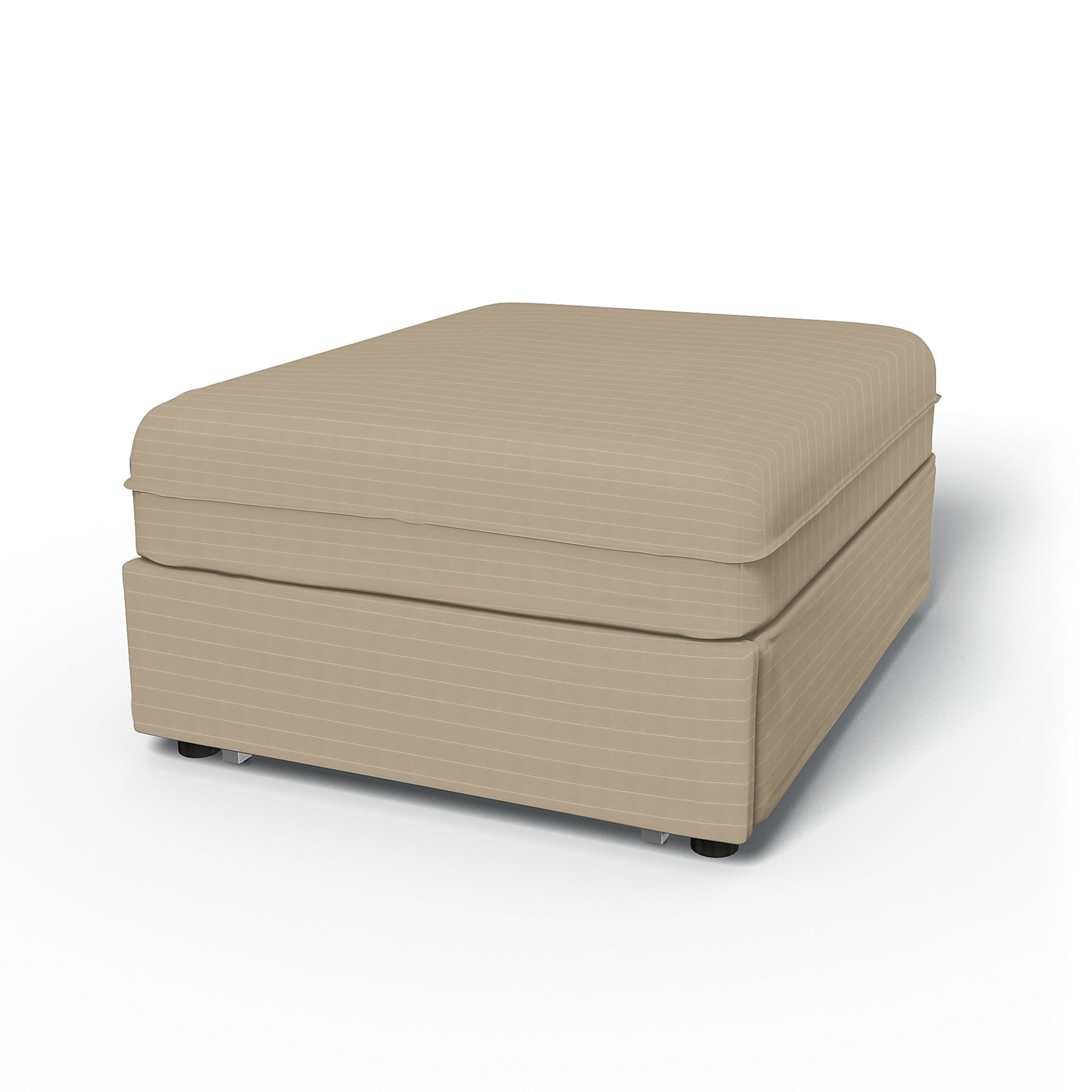 IKEA - Vallentuna Seat Module with Sofa Bed Cover 80x100cm 32x39in, Oyster, Velvet - Bemz