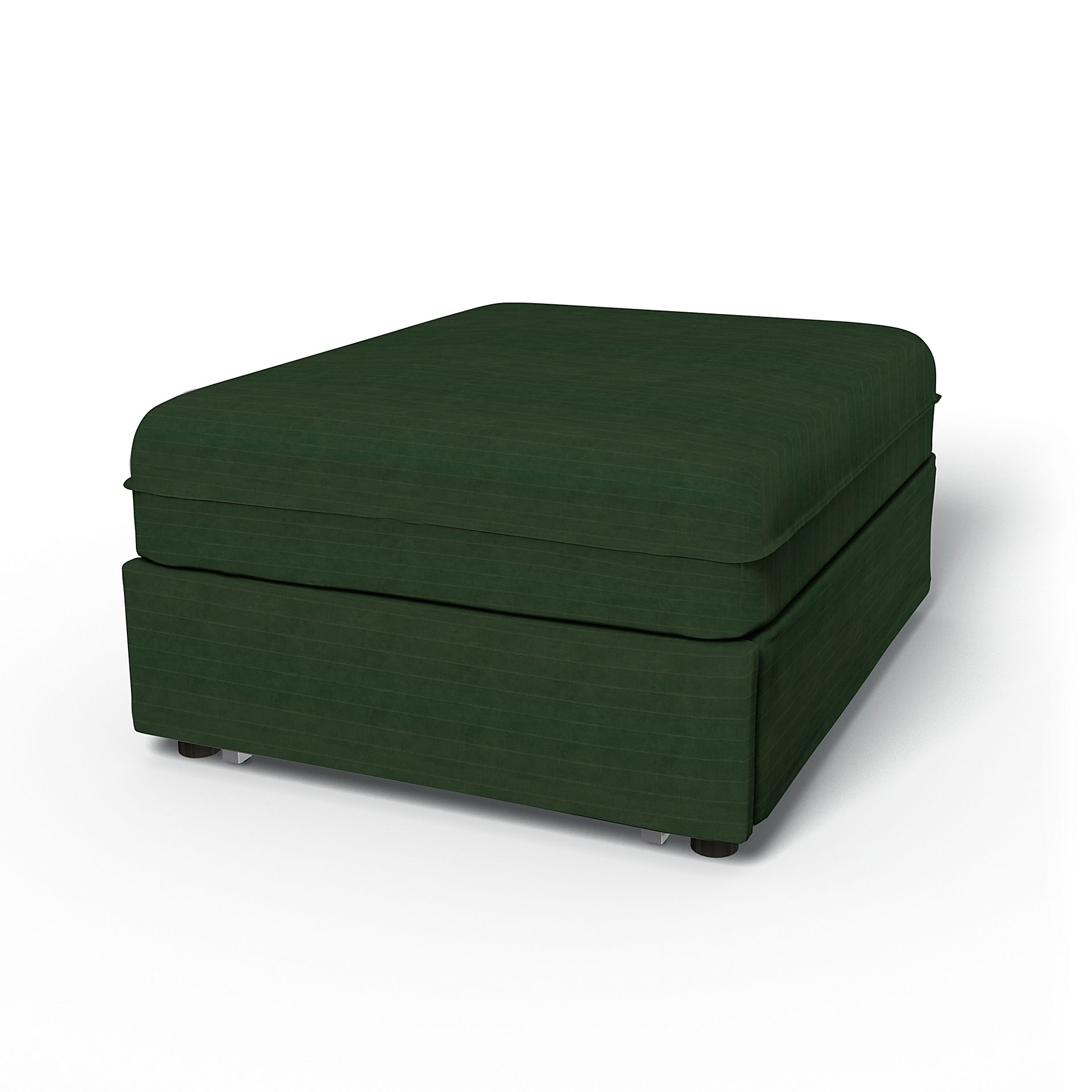 IKEA - Vallentuna Seat Module with Sofa Bed Cover 80x100cm 32x39in, Deep Green, BEMZ NATURE'S PALETTE COLLECTION - Bemz