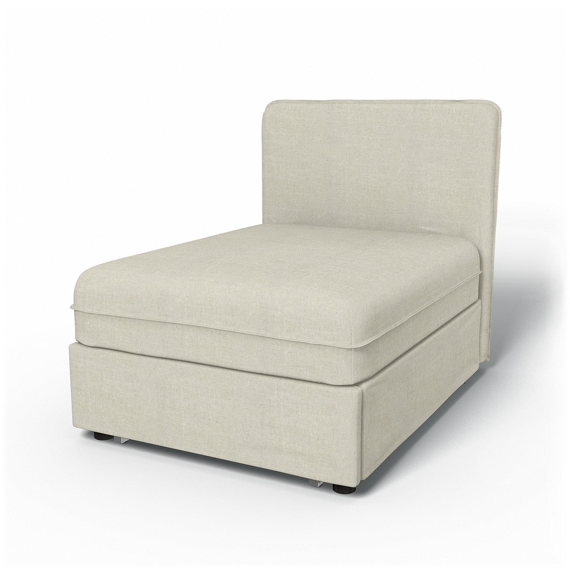 IKEA - Vallentuna Seat Module with Low Back Sofa Bed Cover 80x100 cm 32x39in, Natural, Linen - Bemz