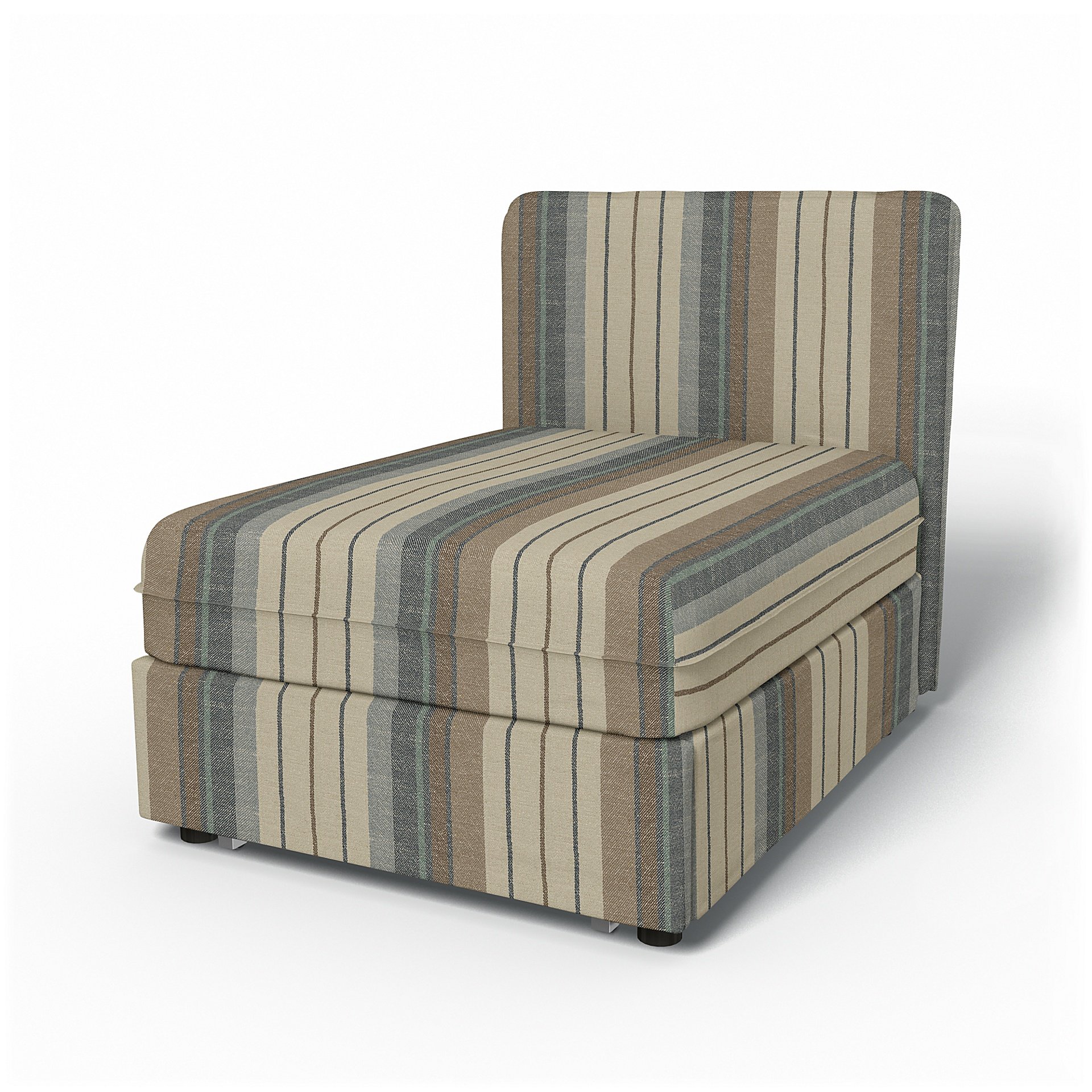 IKEA - Vallentuna Seat Module with Low Back Sofa Bed Cover 80x100 cm 32x39in, Soft Oak, Cotton - Bem