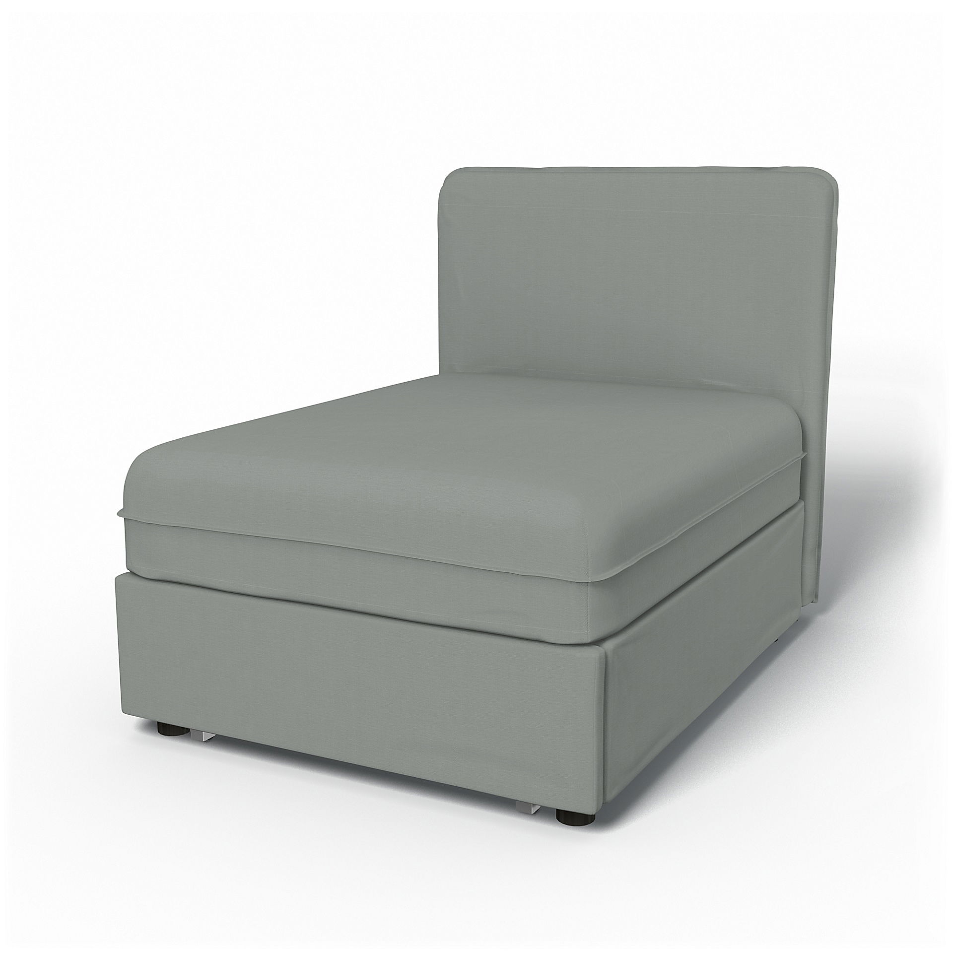 IKEA - Vallentuna Seat Module with Low Back Sofa Bed Cover 80x100 cm 32x39in, Drizzle, Cotton - Bemz