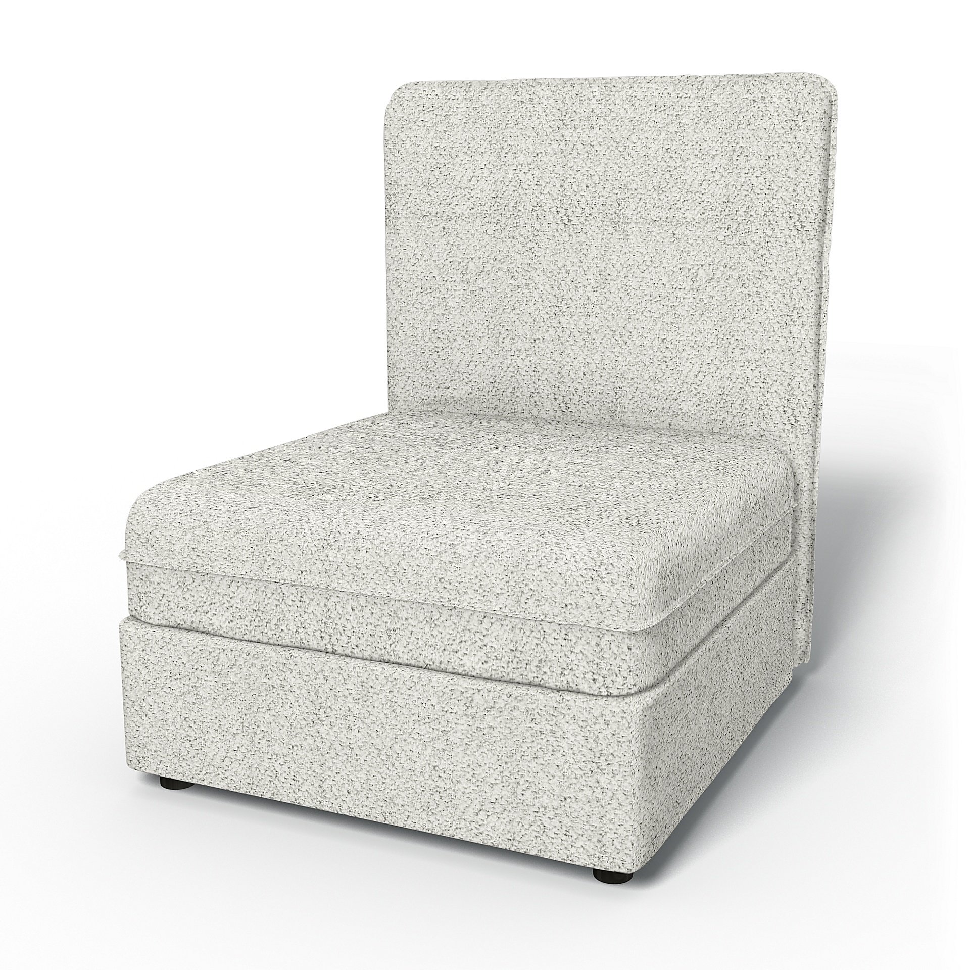 IKEA - Vallentuna Seat Module with High Back and Storage Cover 80x100cm 32x39in, Ivory, Boucle & Tex
