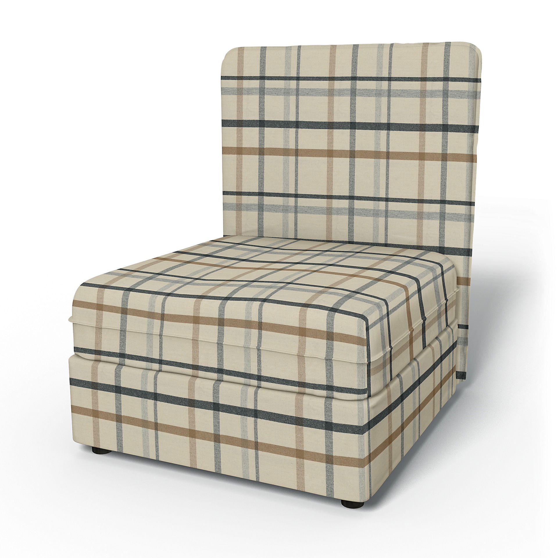 IKEA - Vallentuna Seat Module with High Back and Storage Cover 80x100cm 32x39in, Fawn Brown, Wool - Bemz