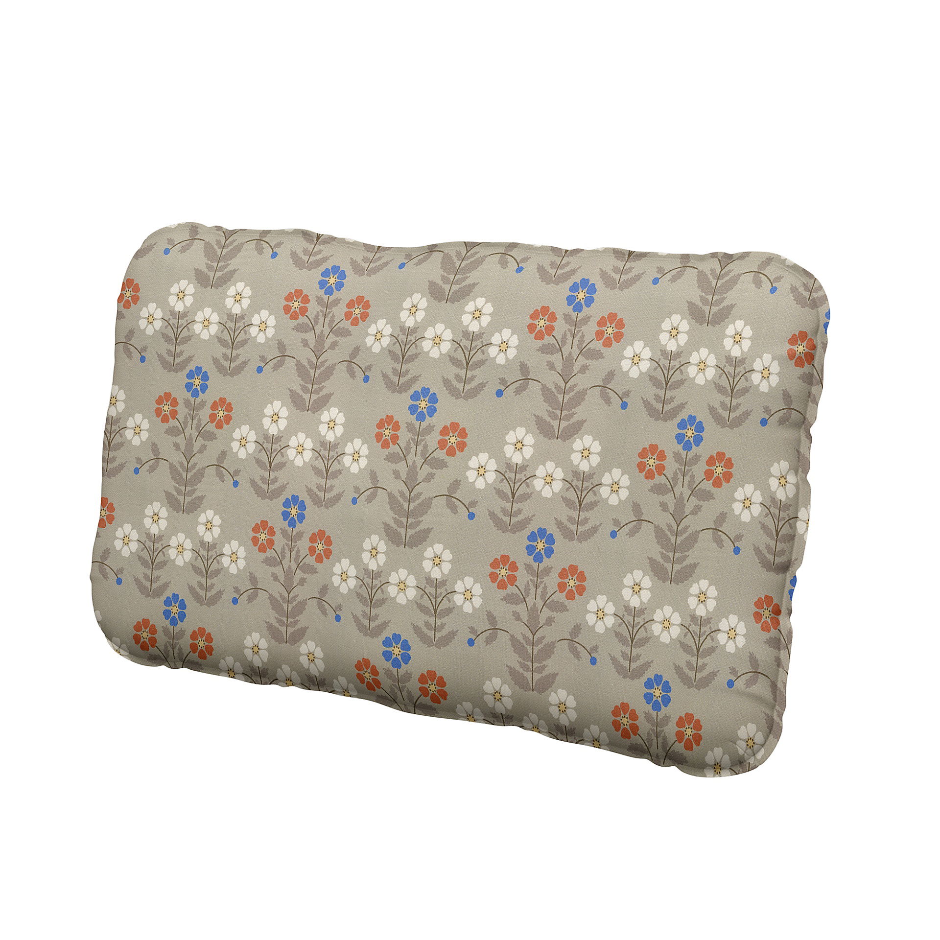IKEA - Vallentuna back cushion cover 40x75cm, Sippor Blue/Orange, BEMZ x BORÅSTAPETER COLLECTION - Bemz