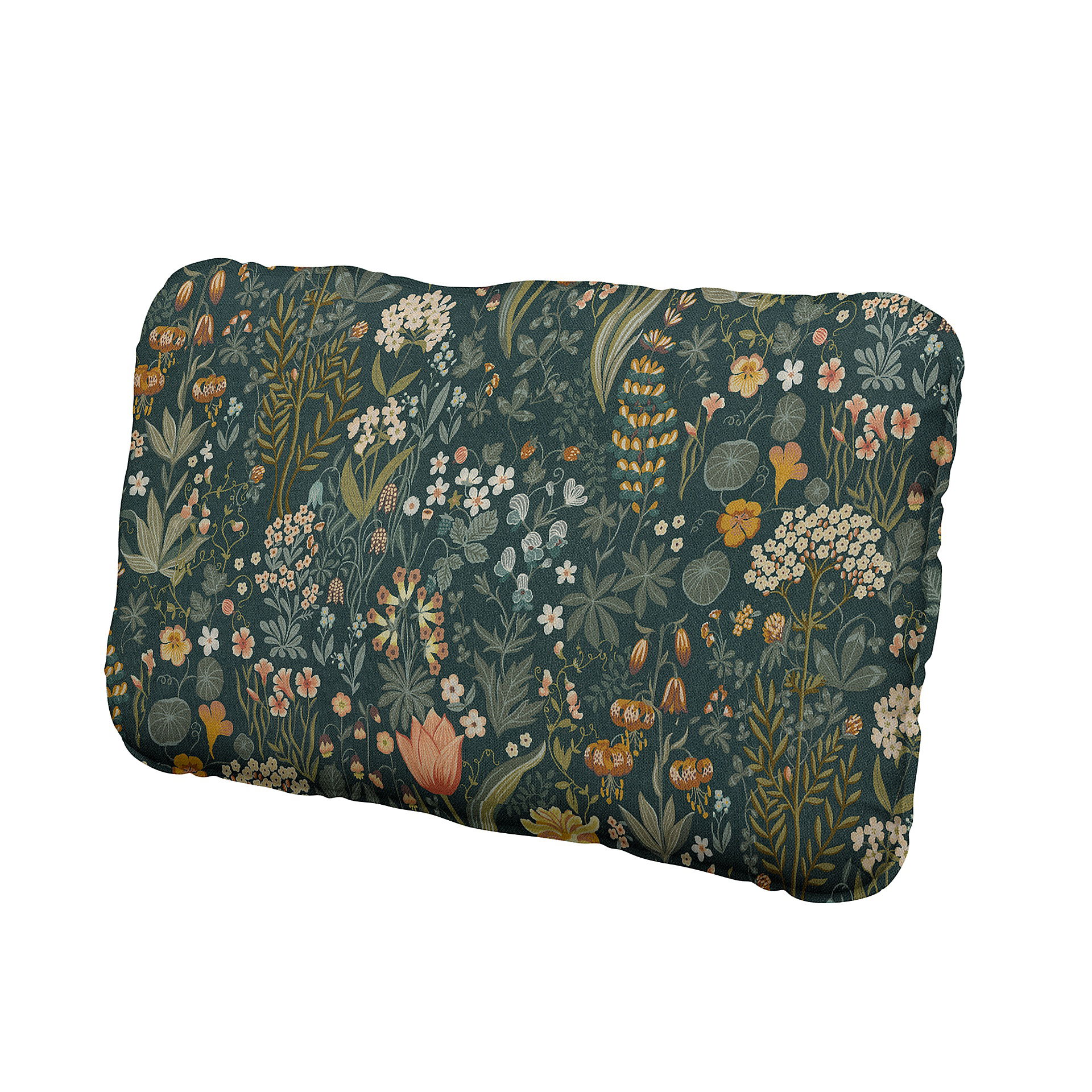 IKEA - Vallentuna back cushion cover 40x75cm, Blomsterhav Dark, BEMZ x BORÅSTAPETER COLLECTION - Bemz