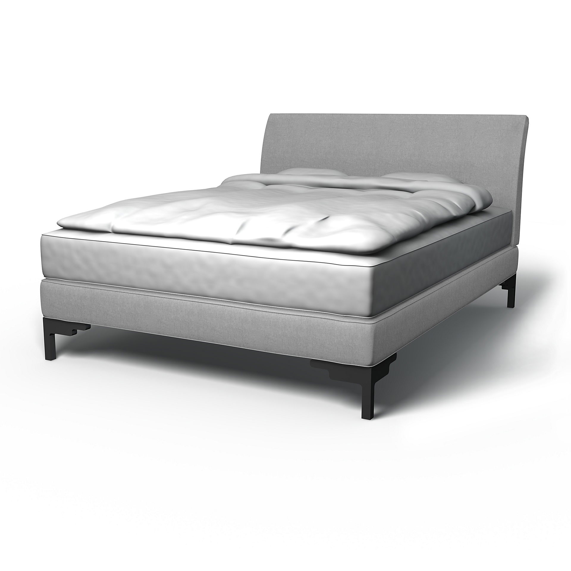 IKEA - Överdrag till Vanvik sängstomme, Graphite, Linne - Bemz
