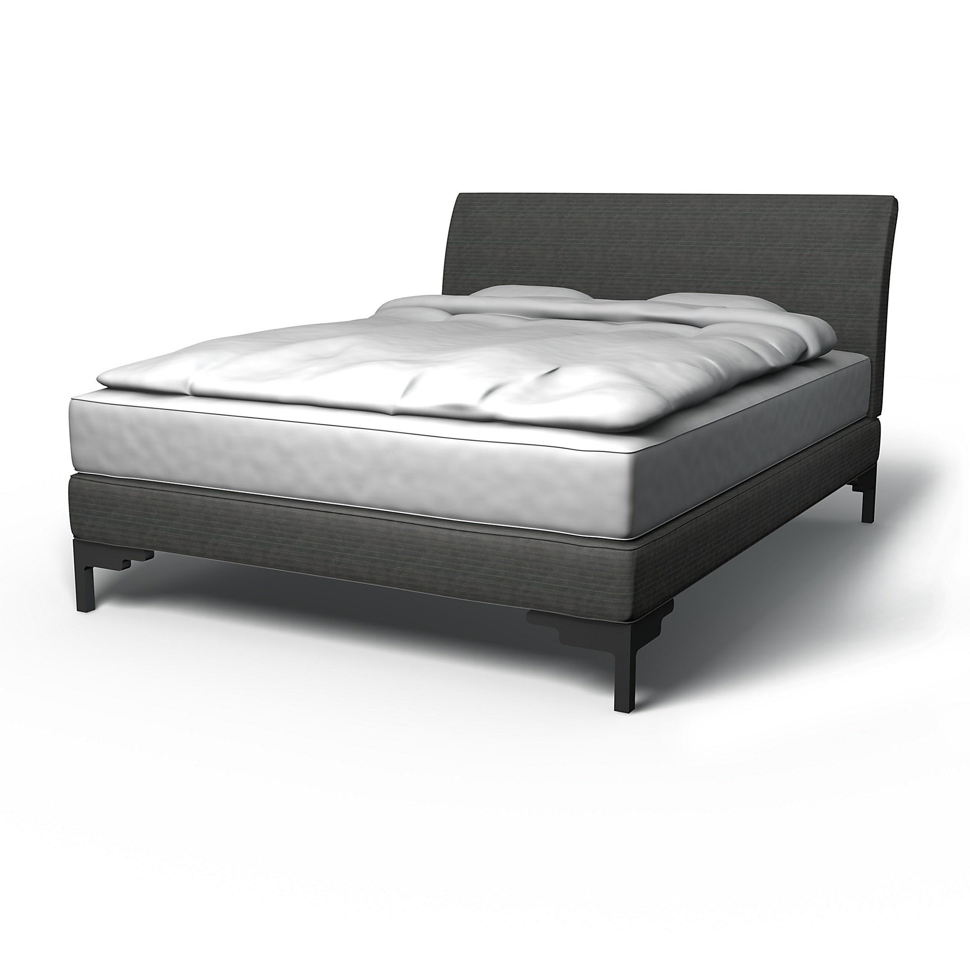 IKEA - Vanvik Bed Frame Cover, Licorice, Corduroy - Bemz