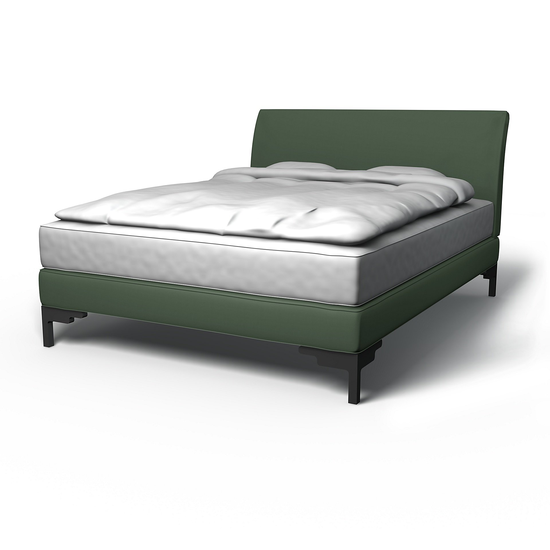 IKEA - Vanvik Bed Frame Cover, Thyme, Cotton - Bemz