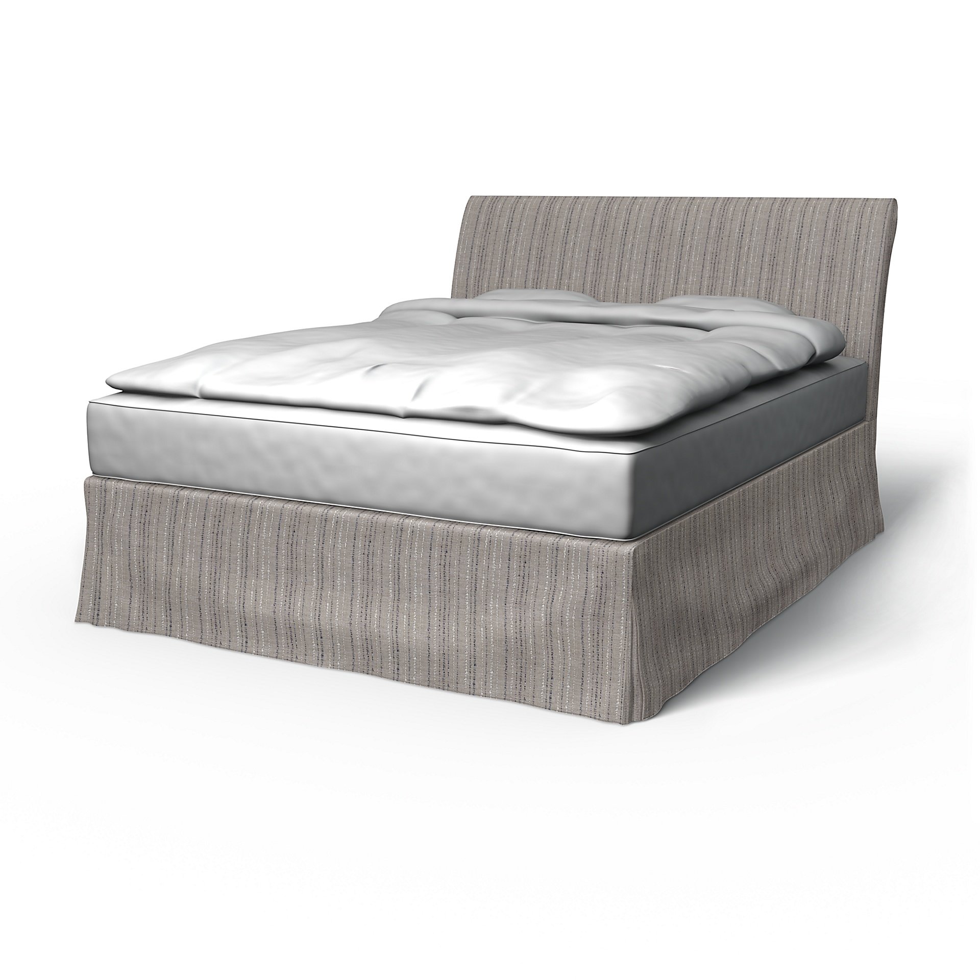 IKEA - Vanvik Bed Frame Cover, , Boucle & Texture - Bemz