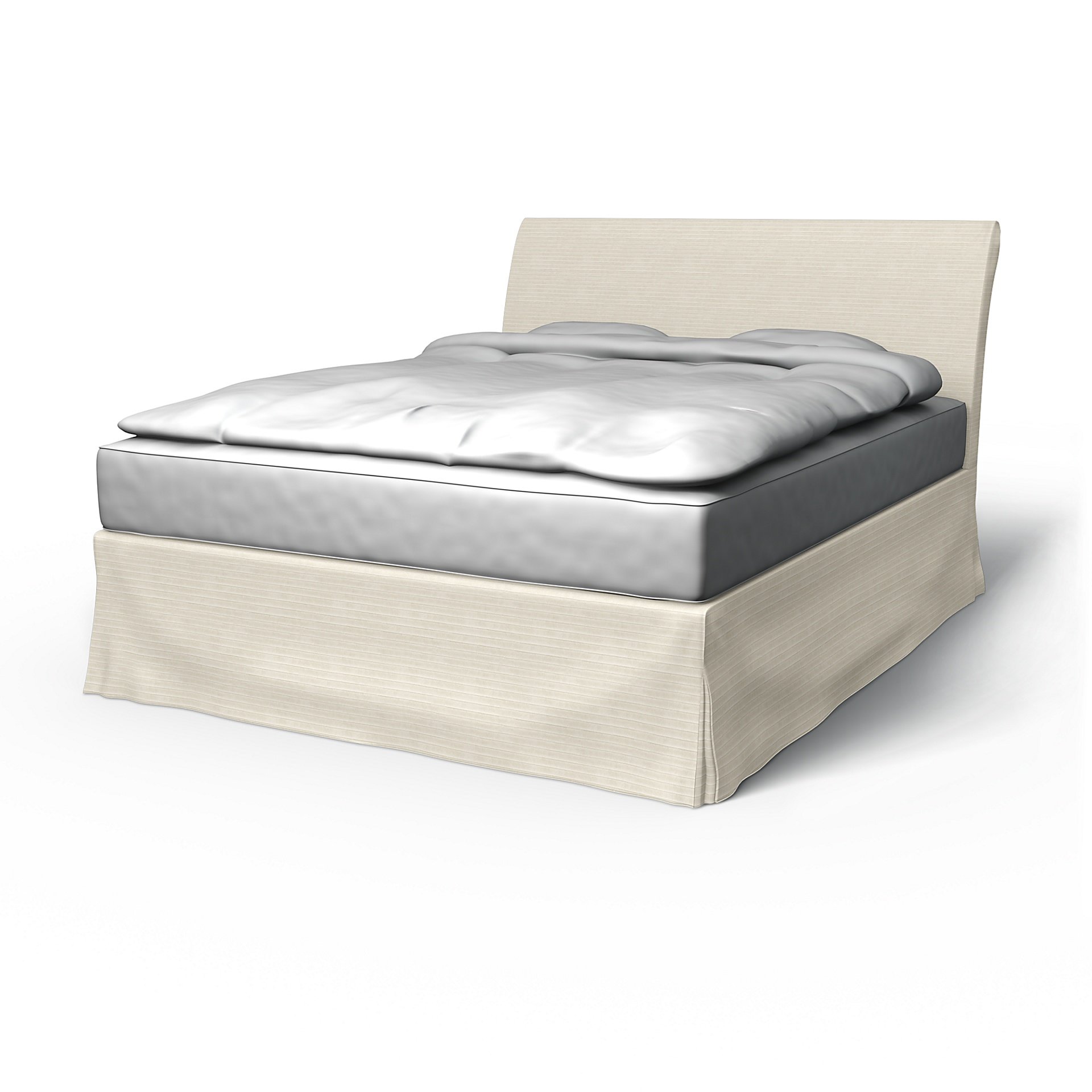 IKEA - Vanvik Bed Frame Cover, Tofu, Corduroy - Bemz