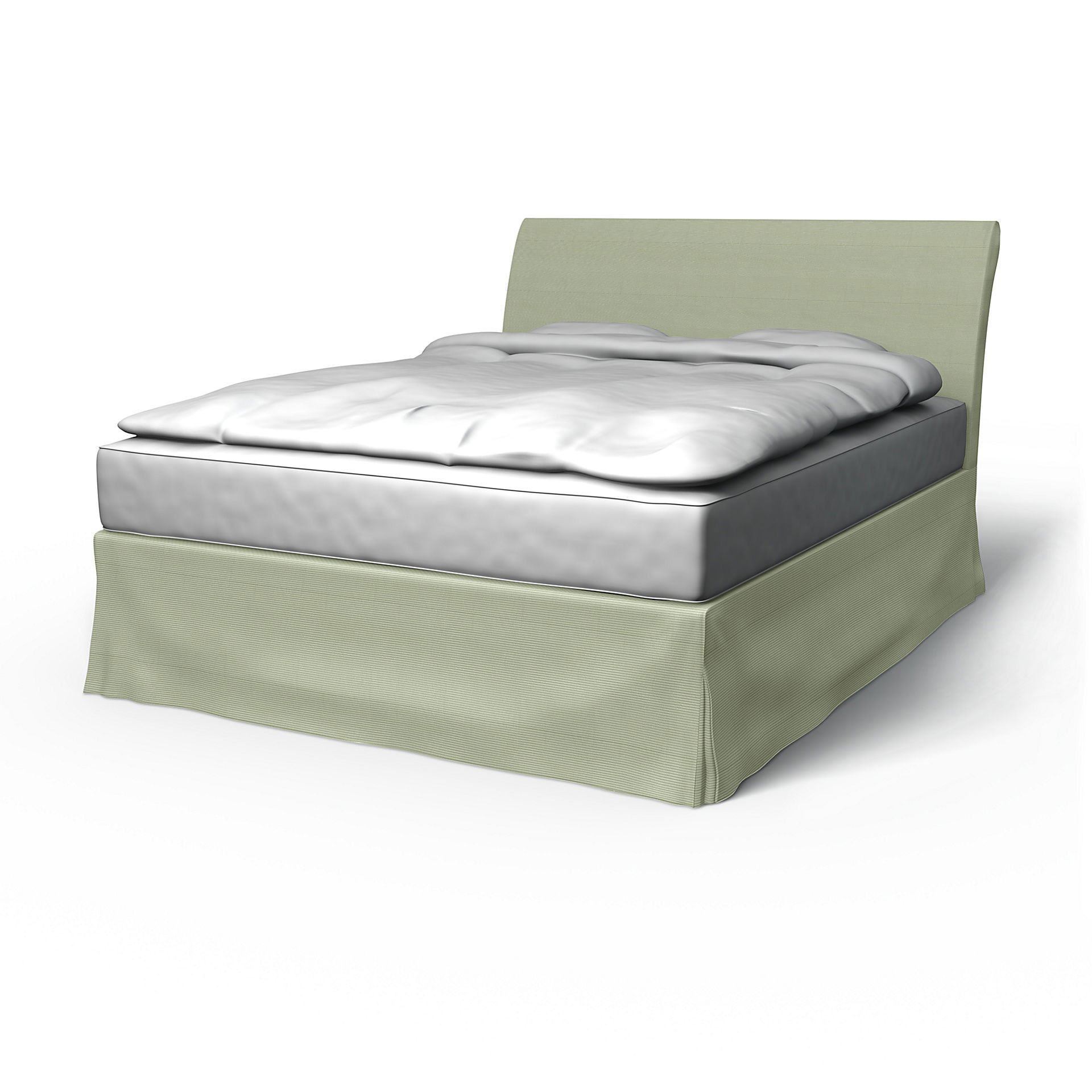 IKEA - Vanvik Bed Frame Cover, Seagrass, Corduroy - Bemz