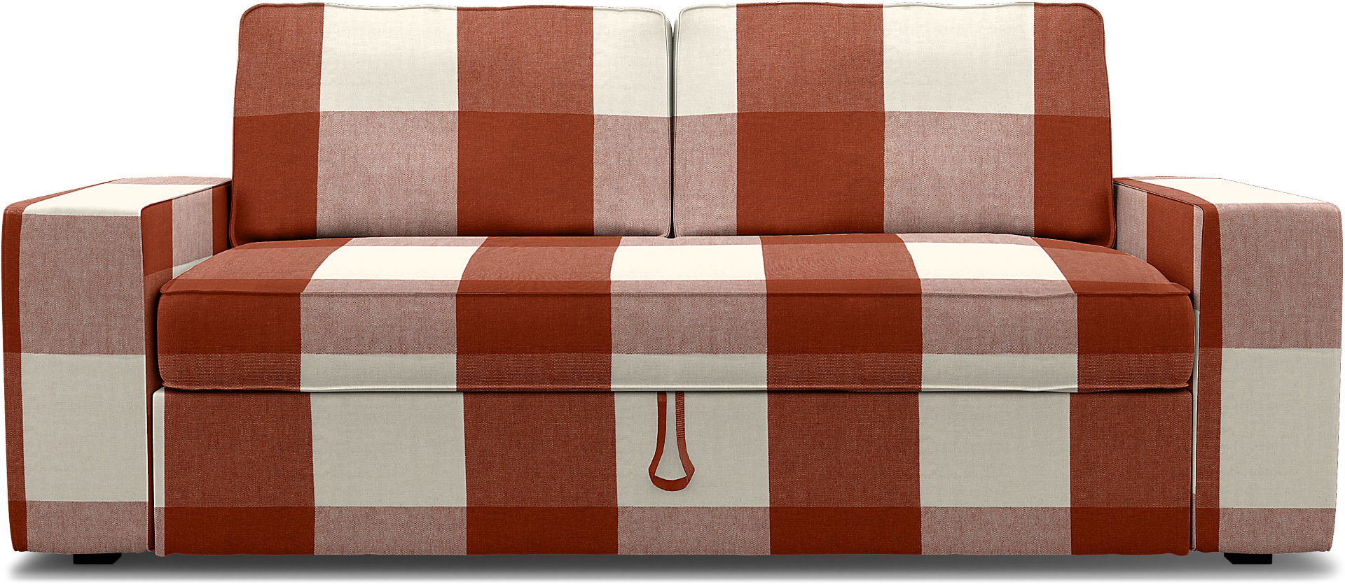 IKEA - Vilasund 3 seater sofa bed cover, Terracotta, Linen - Bemz