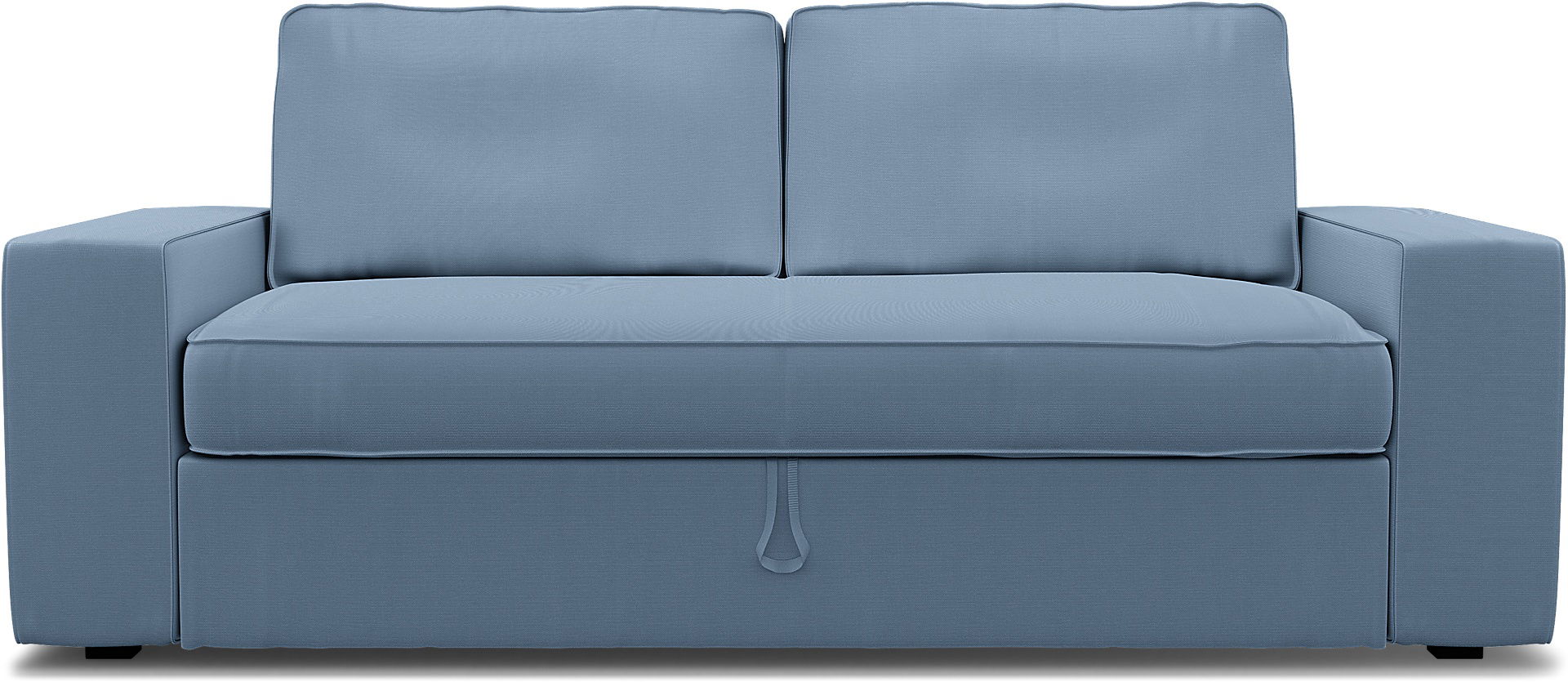 IKEA - Överdrag till Vilasund 3-sits bäddsoffa, Dusty Blue, Bomull - Bemz