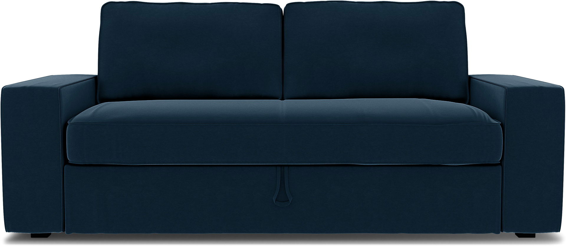 IKEA - Överdrag till Vilasund 3-sits bäddsoffa, Midnight, Sammet - Bemz