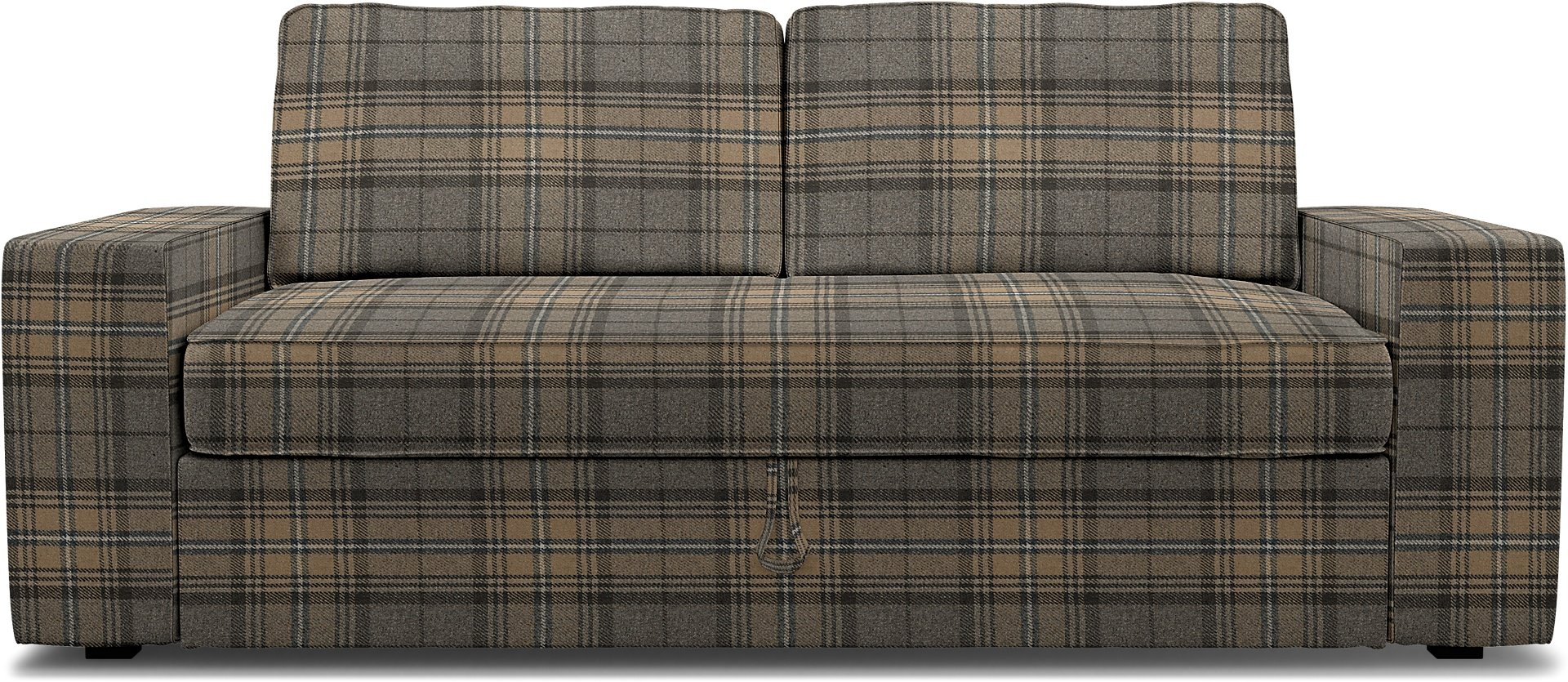 IKEA - Vilasund 3 seater sofa bed cover, Bark Brown, Wool - Bemz