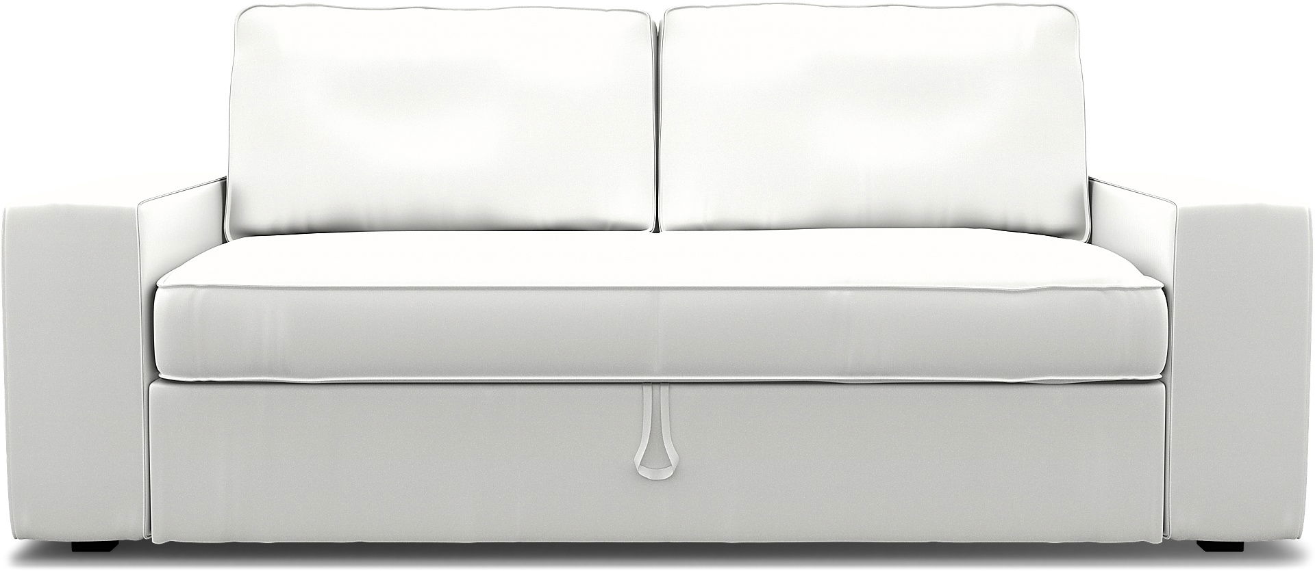 IKEA - Överdrag till Vilasund 3-sits bäddsoffa, Absolute White, Linne - Bemz