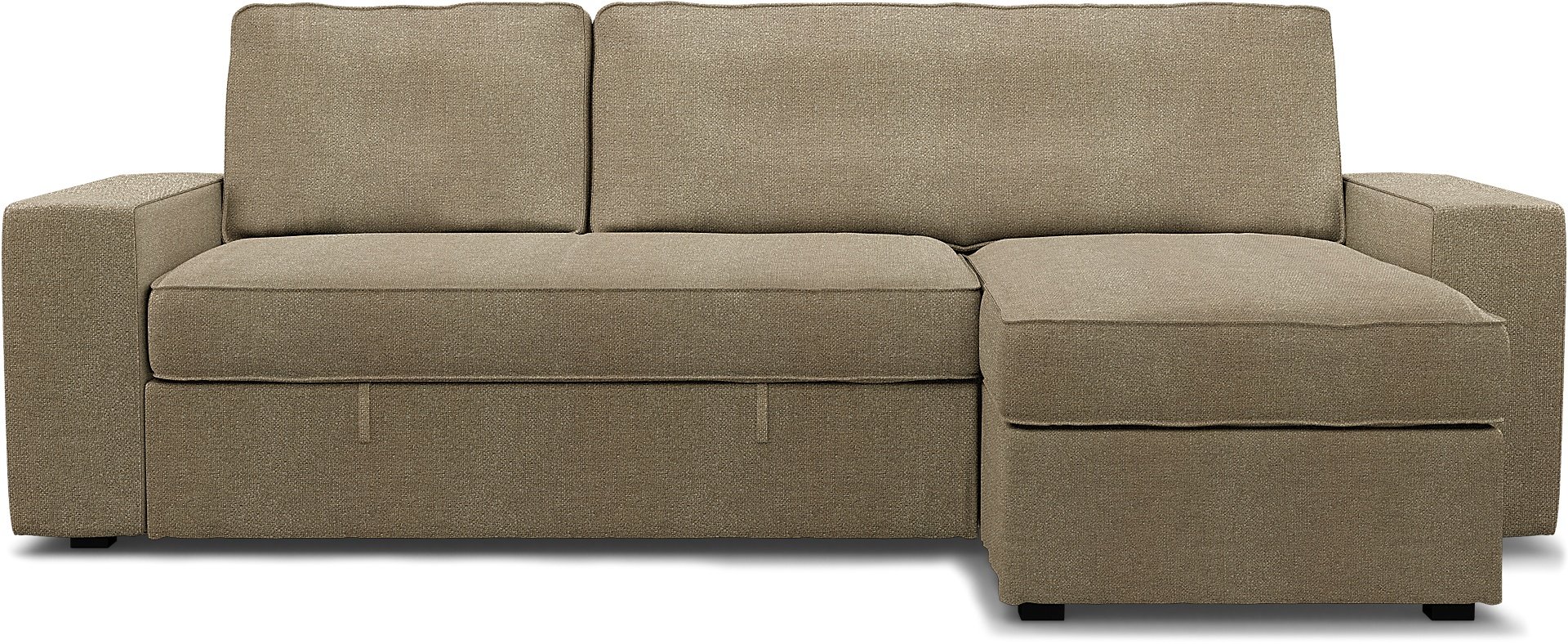 IKEA - Vilasund sofa bed with chaise cover, Pebble, Boucle & Texture - Bemz