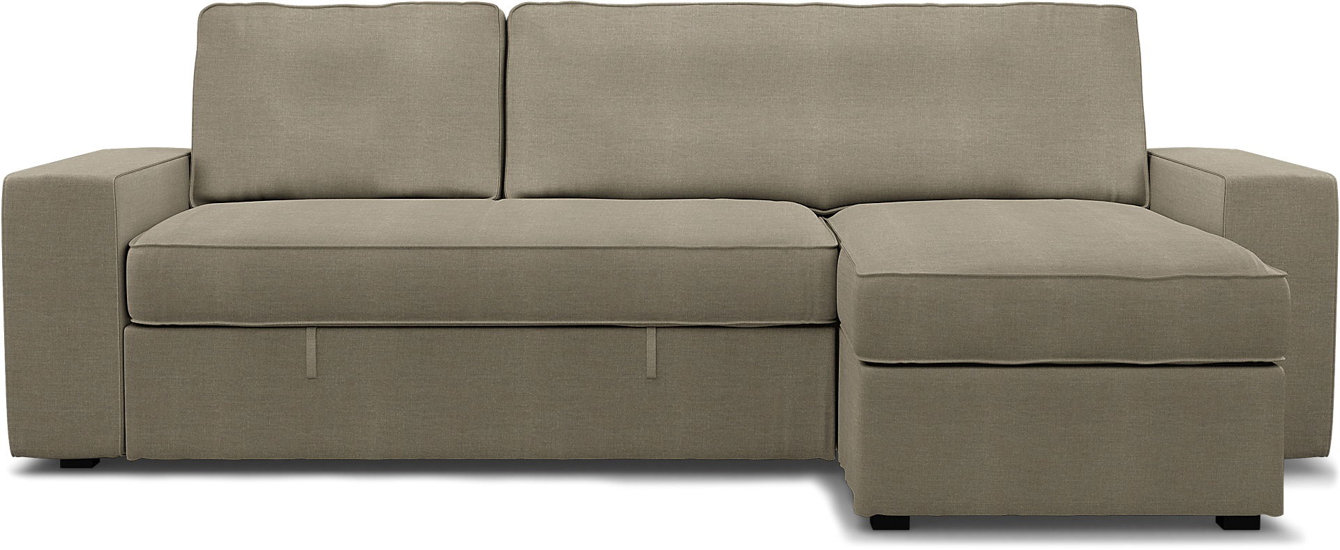 IKEA - Vilasund sofa bed with chaise cover, Natural, Linen - Bemz