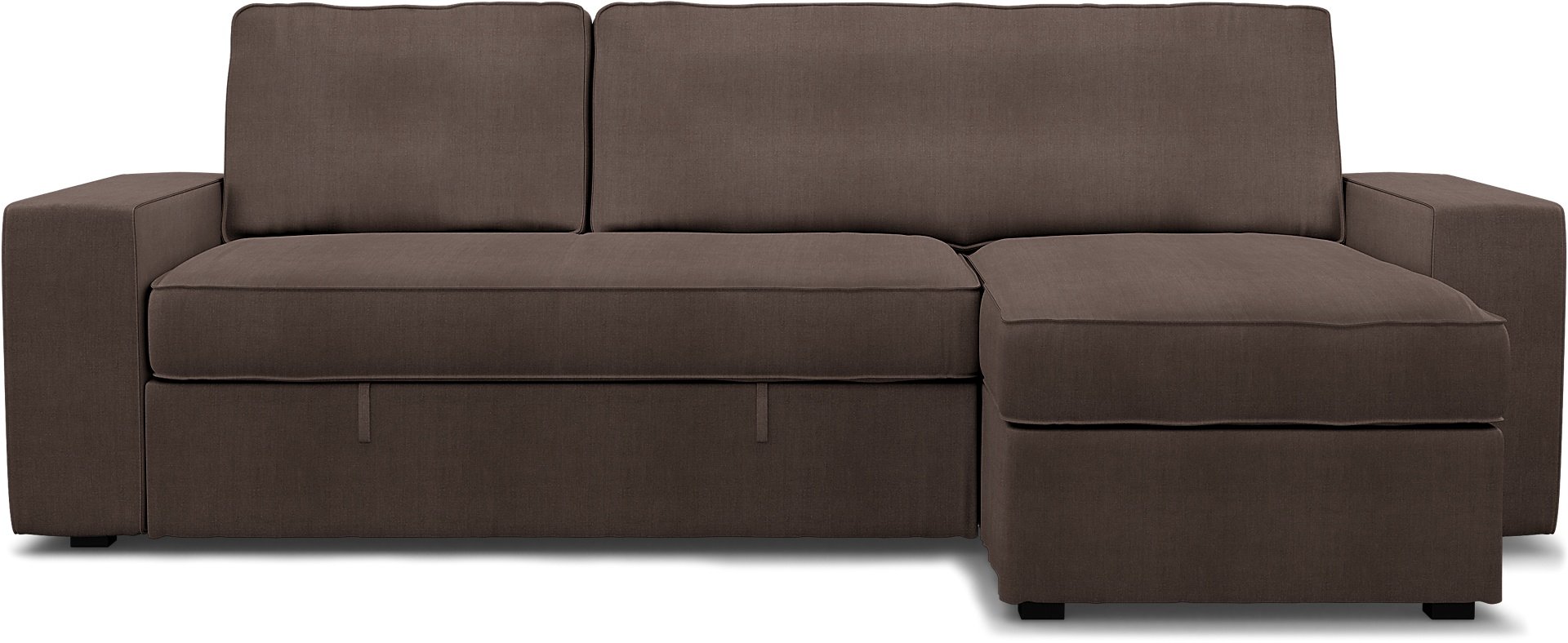 IKEA - Vilasund sofa bed with chaise cover, Cocoa, Linen - Bemz