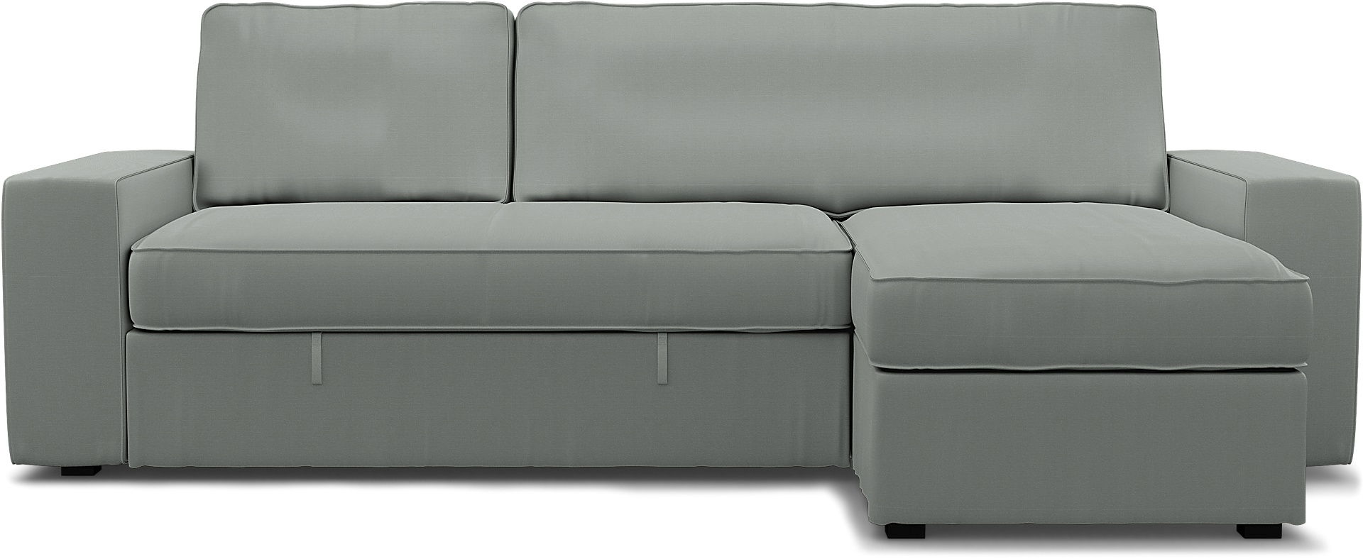 IKEA - Vilasund sofa bed with chaise cover, Drizzle, Cotton - Bemz