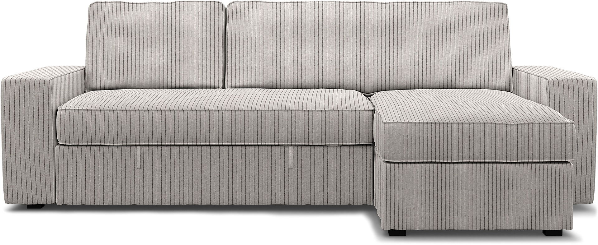 IKEA - Överdrag till Vilasund bäddsoffa med schäslong, Silver Grey, Bomull - Bemz