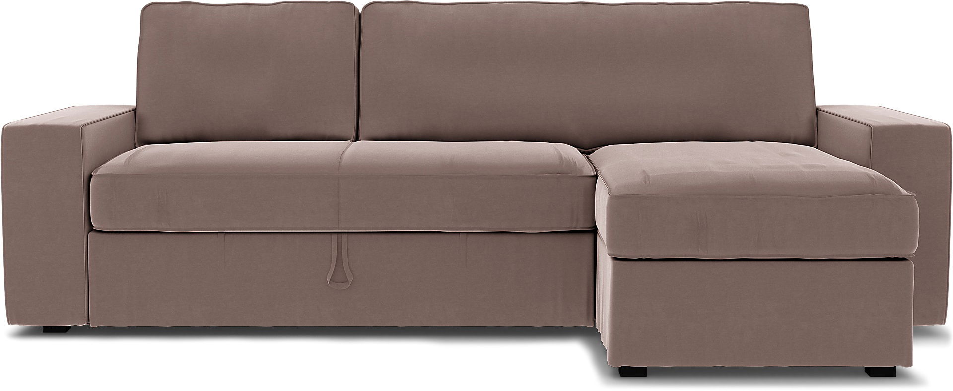 IKEA - Överdrag till Vilasund bäddsoffa med schäslong, Lavender, Sammet - Bemz