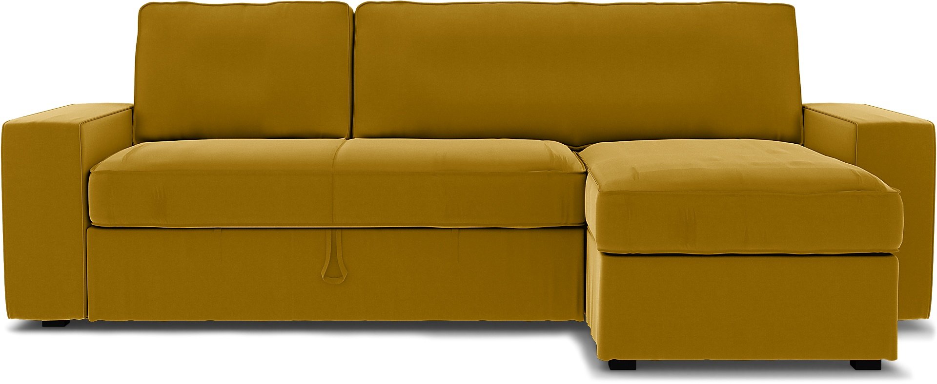 IKEA - Vilasund sofa bed with chaise cover, Dijon, Velvet - Bemz