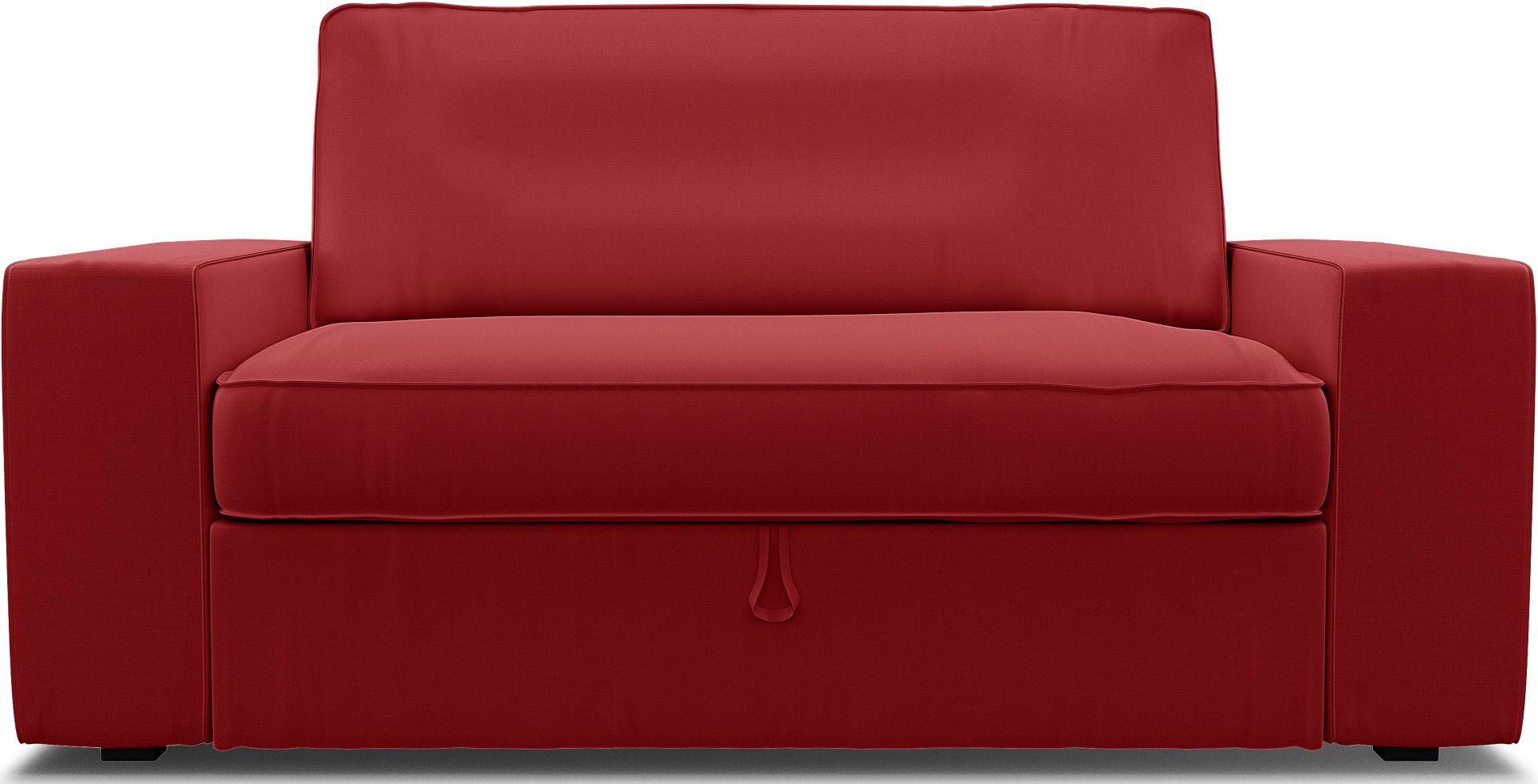 IKEA - Överdrag till Vilasund 2-sits bäddsoffa, Scarlet Red, Bomull - Bemz