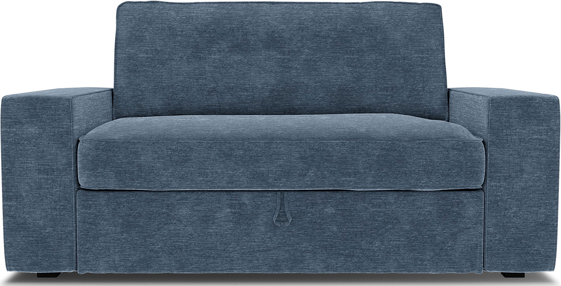 IKEA - Överdrag till Vilasund 2-sits bäddsoffa, Mineral Blue, Sammet - Bemz