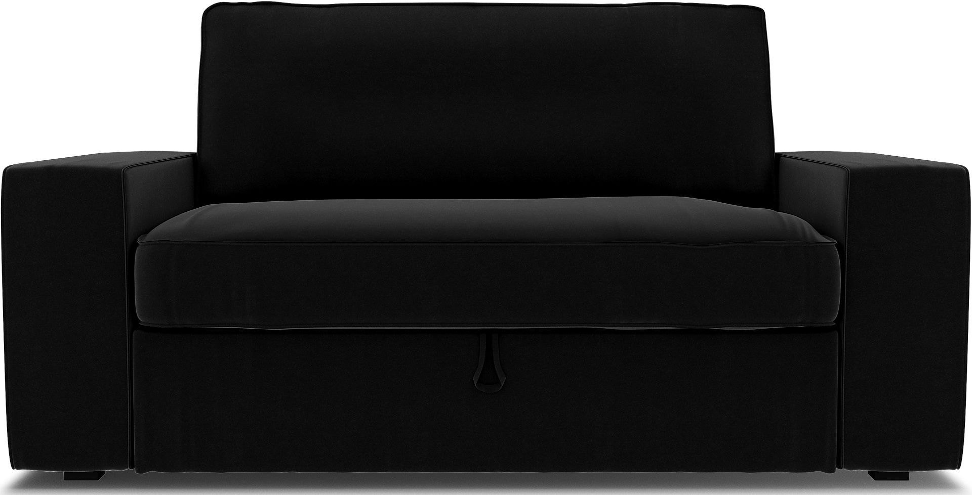 IKEA - Vilasund 2 seater sofa bed cover, Black, Velvet - Bemz