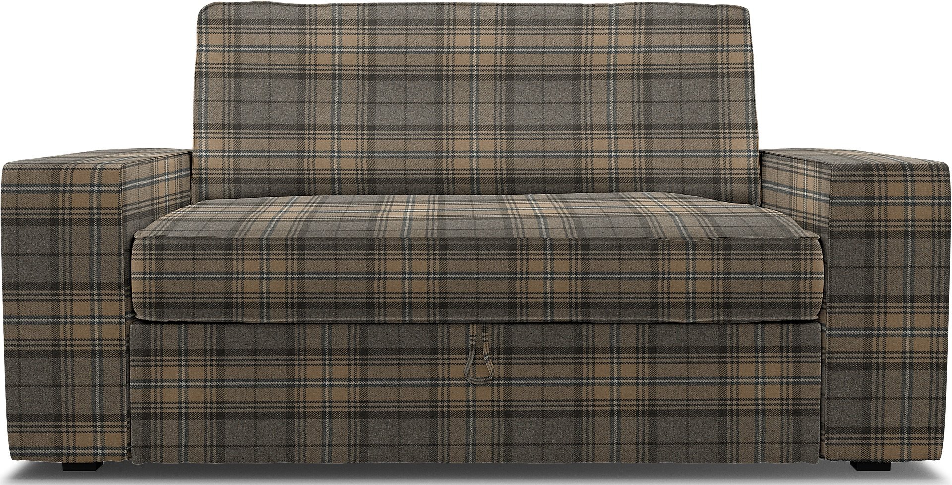 IKEA - Vilasund 2 seater sofa bed cover, Bark Brown, Wool - Bemz