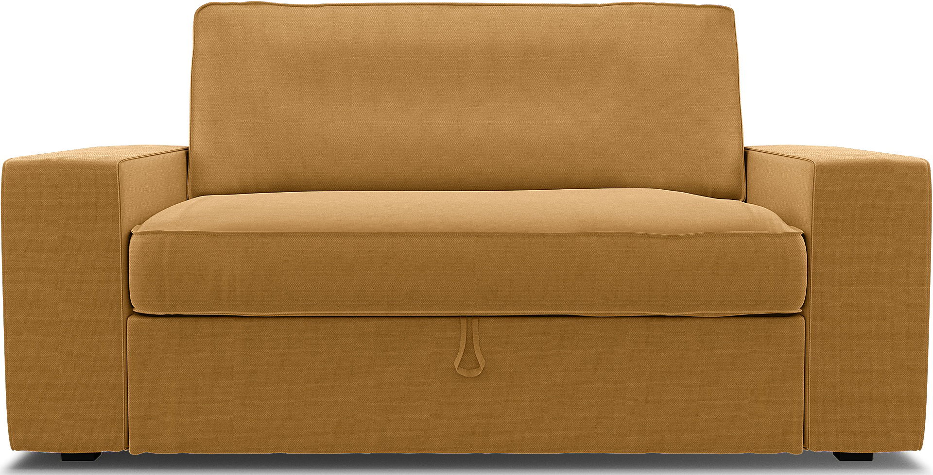 IKEA - Vilasund 2 seater sofa bed cover, Mustard, Linen - Bemz