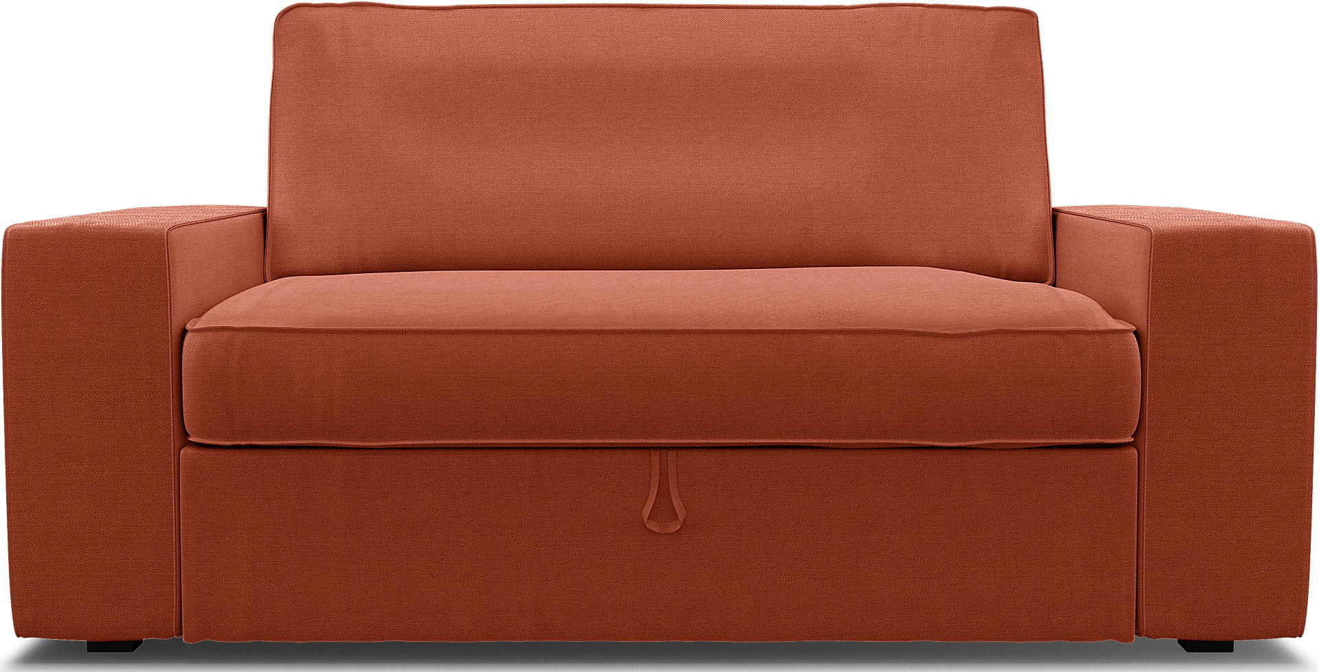 IKEA - Fodera per divano letto 2 posti Vilasund, Burnt Orange, Lino - Bemz