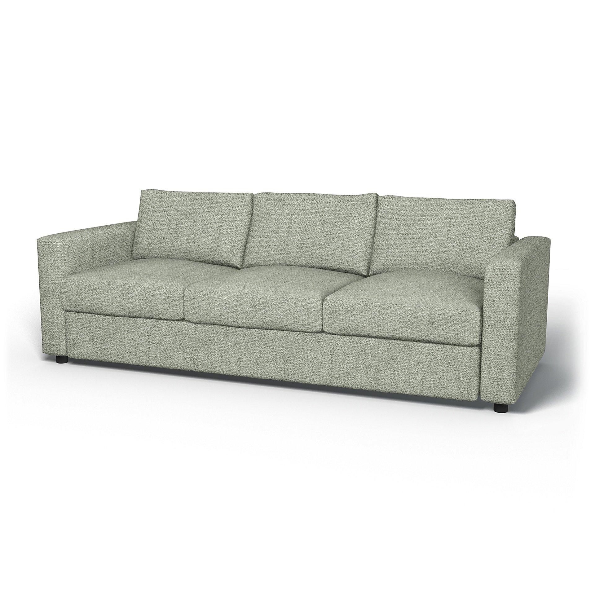 IKEA - Vimle 3 Seater Sofa Cover, Pistachio, Boucle & Texture - Bemz