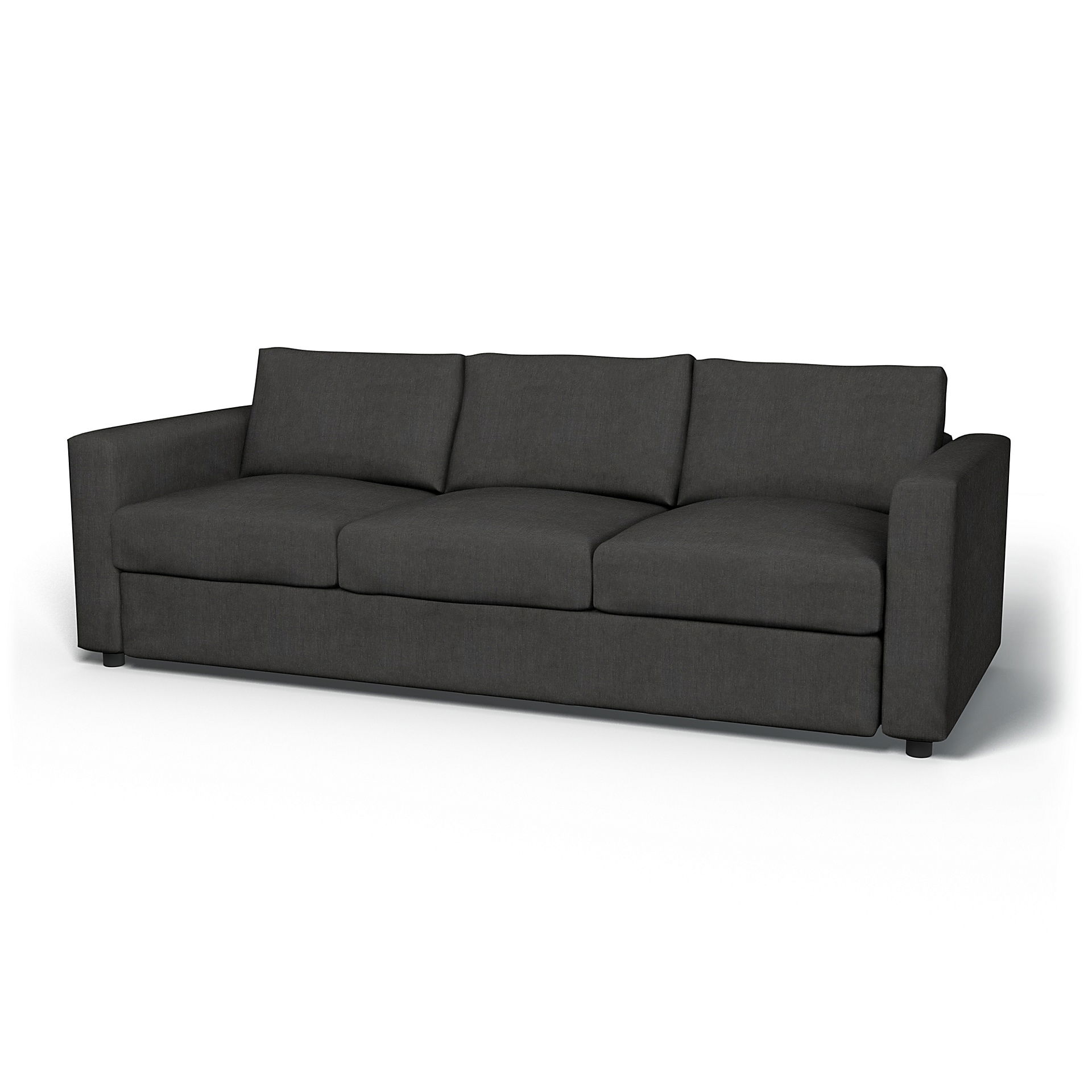 IKEA - Vimle 3 Seater Sofa Cover, Espresso, Linen - Bemz