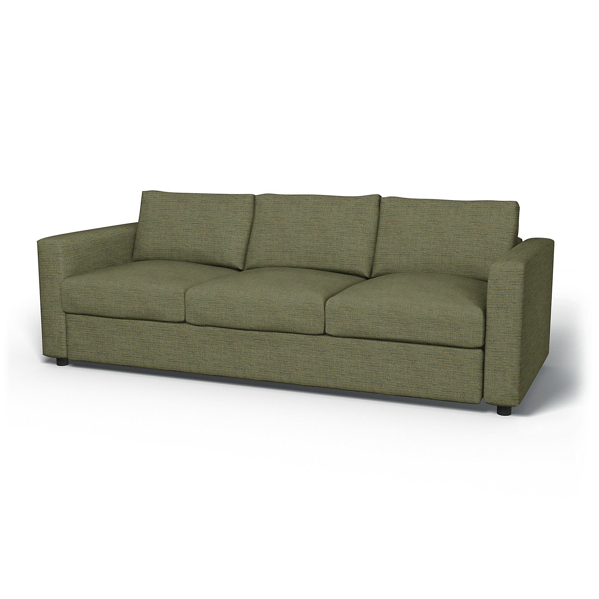 IKEA - Vimle 3 Seater Sofa Cover, Meadow Green, Boucle & Texture - Bemz