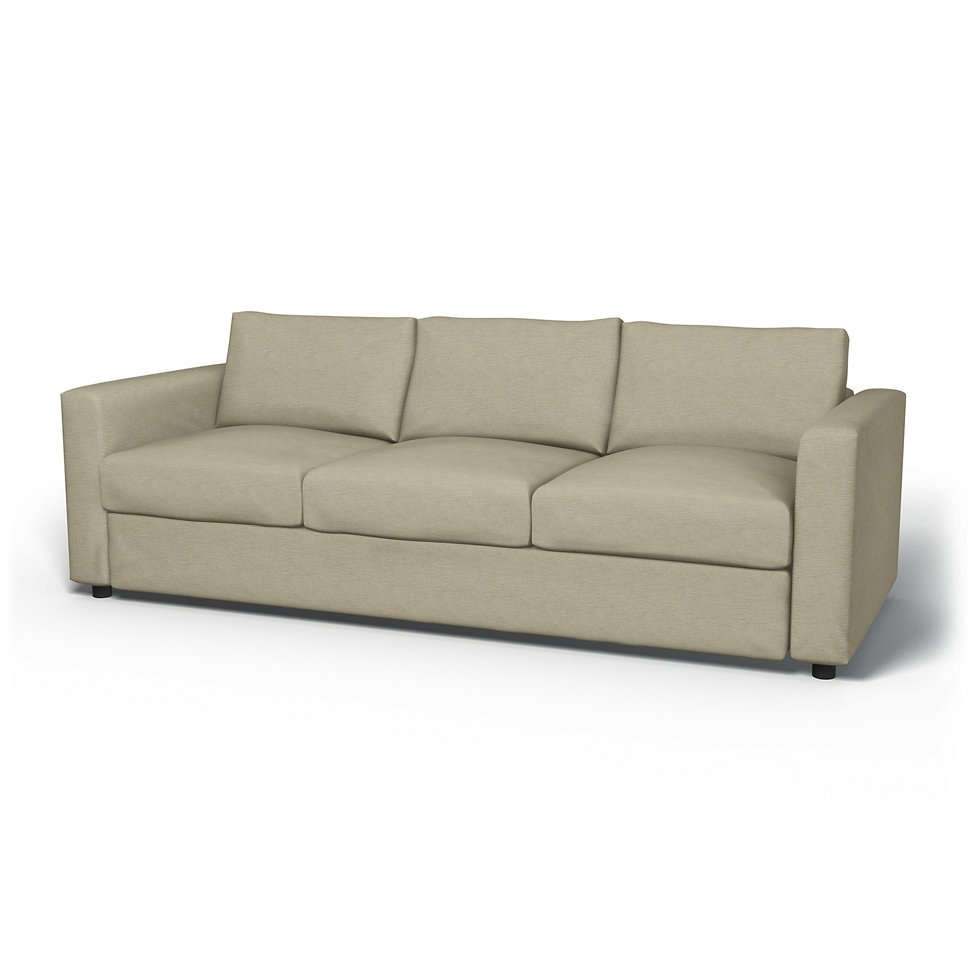 IKEA - Vimle 3 Seater Sofa Cover, Soft White, Boucle & Texture - Bemz